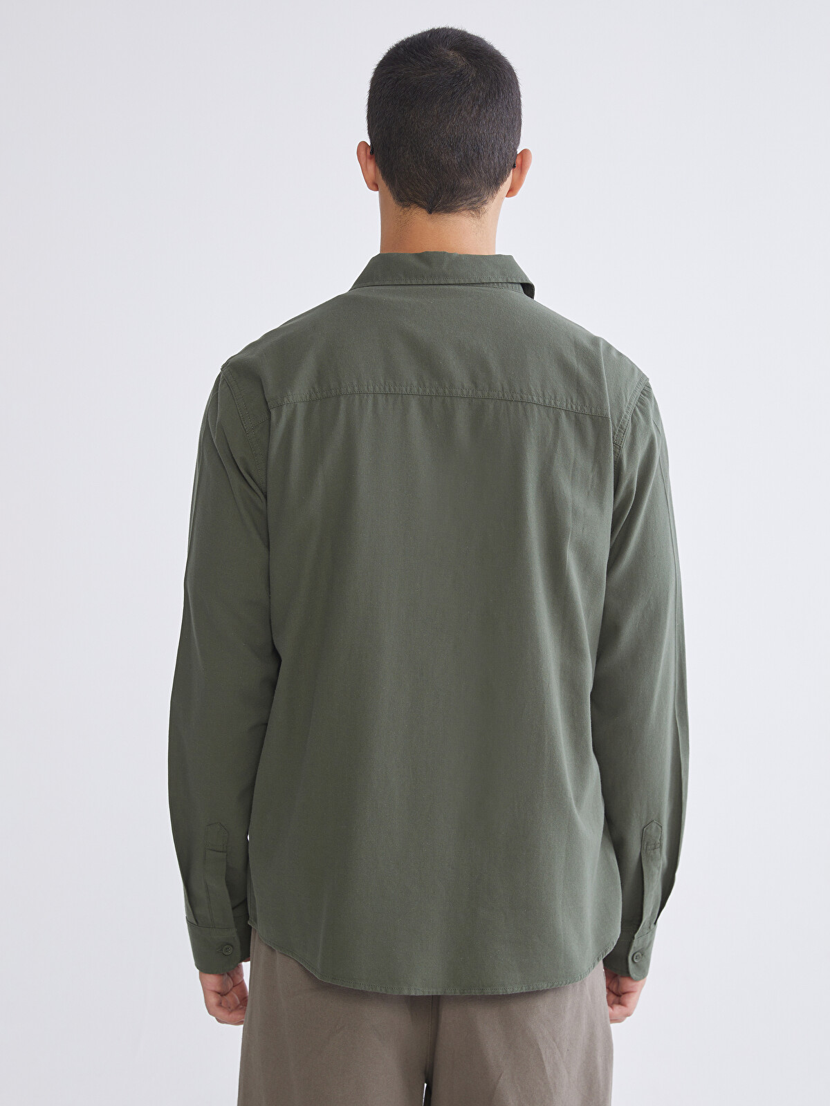 XSIDE Regular Fit Gabardin Erkek Gömlek - S63594Z8-YMW | LC Waikiki