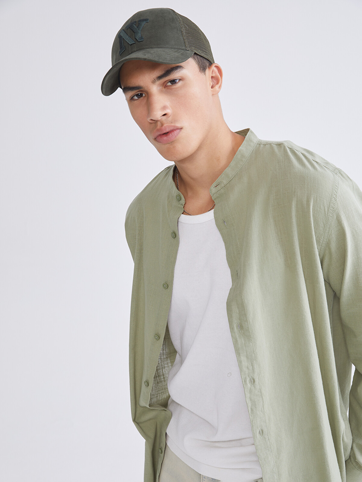 XSIDE Men's Regular Fit Poplin Shirt - S63644Z8-S5R - LC Waikiki