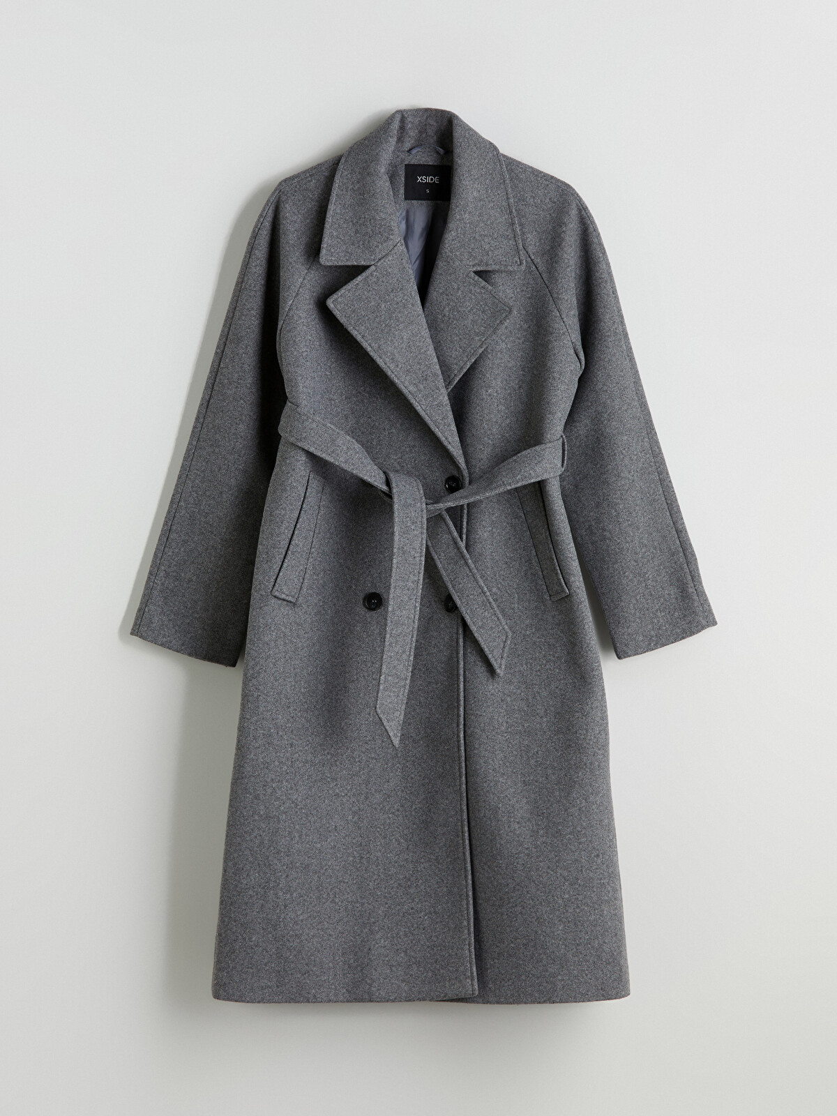 XSIDE Women's Double-Breasted Cachet Coat - S63686Z8-CT3 | LC Waikiki