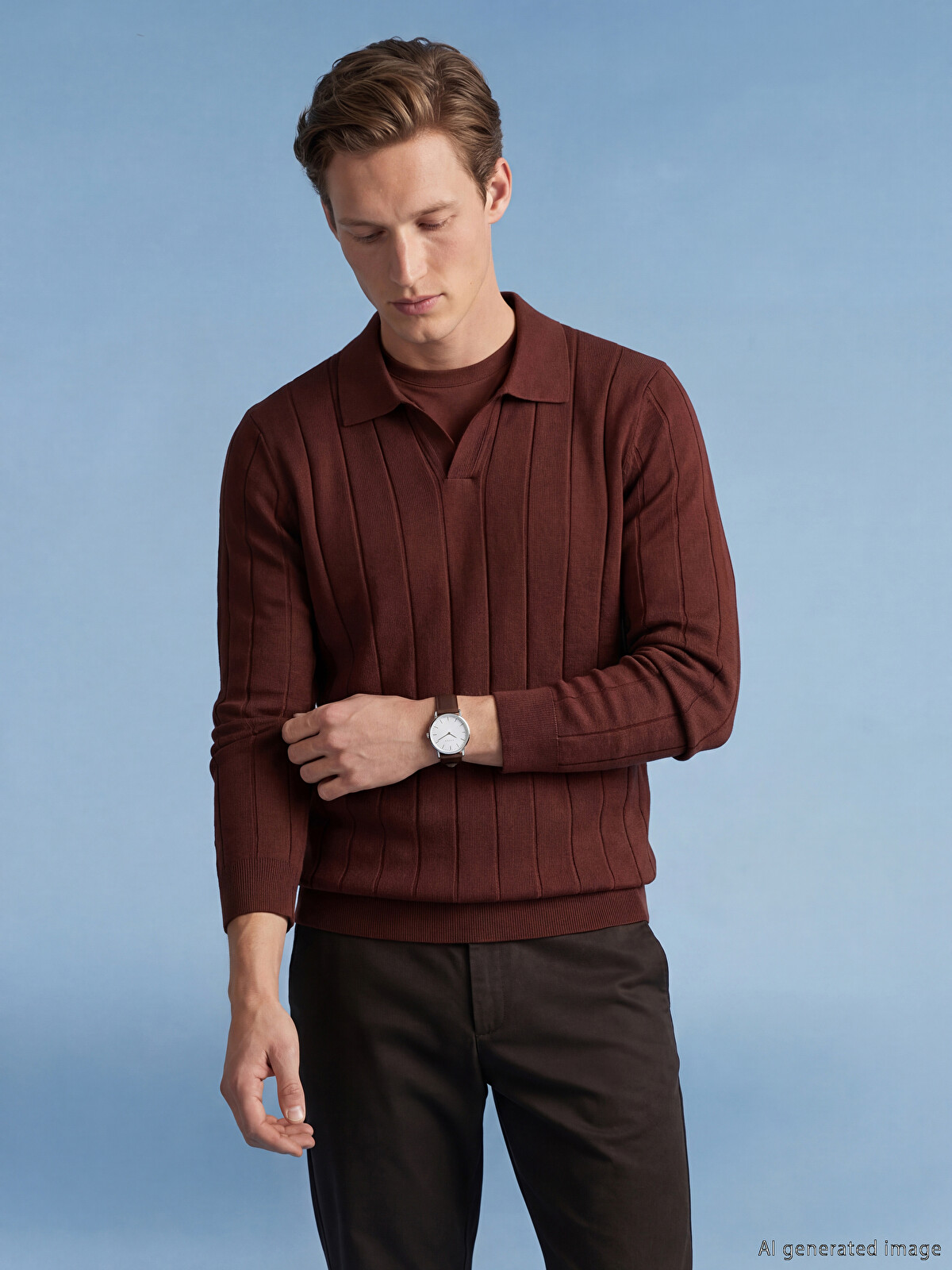 SOUTHBLUE Polo Yaka Erkek Triko Kazak