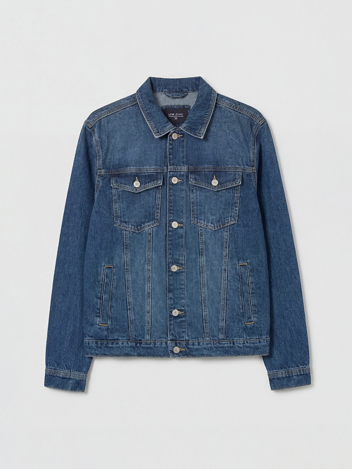 LCW Jeans Regular Fit Men's Denim Jacket - S64033Z8-H45 | LC Waikiki