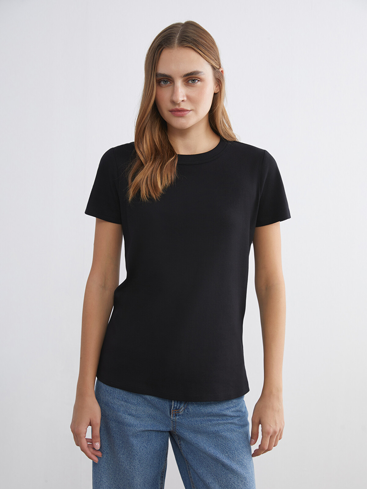 LCWAIKIKI Basic Crew Neck Women's T-shirt - S64079Z8-CVL | LC Waikiki