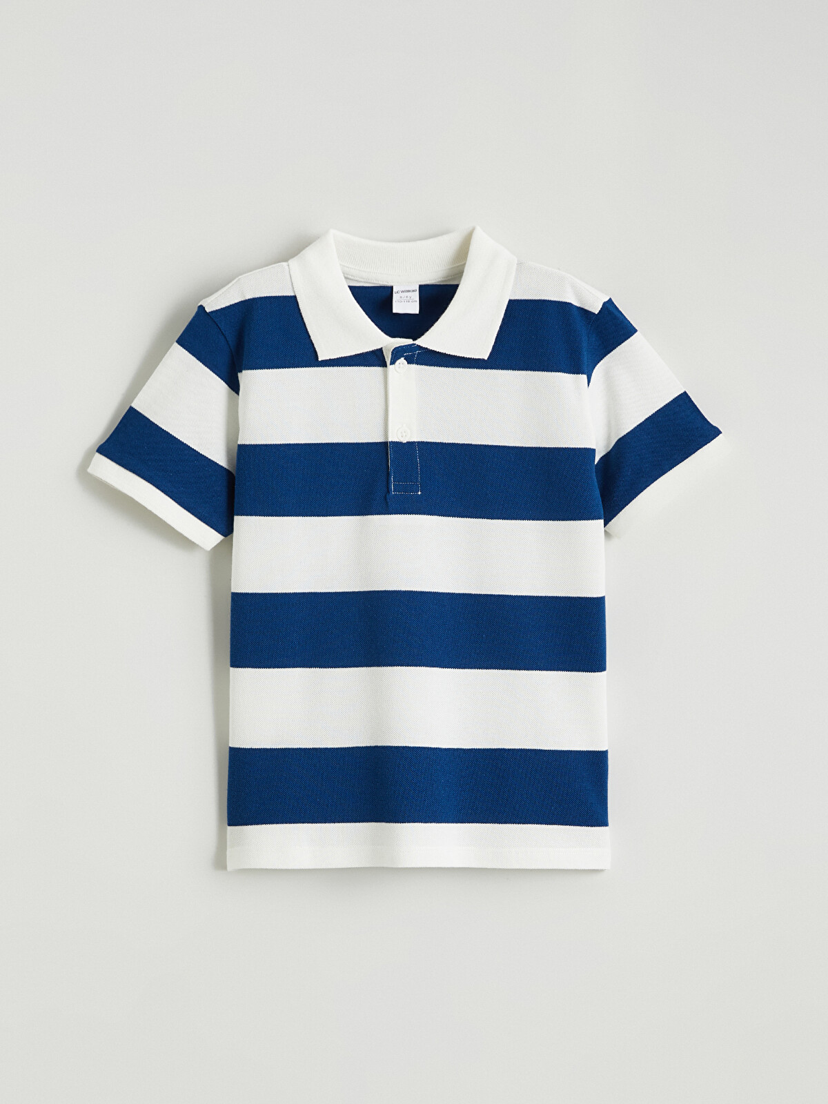 LCW Kids Polo Yaka Çizgili Erkek Çocuk Tişört - S64422Z1-LGB | LCW