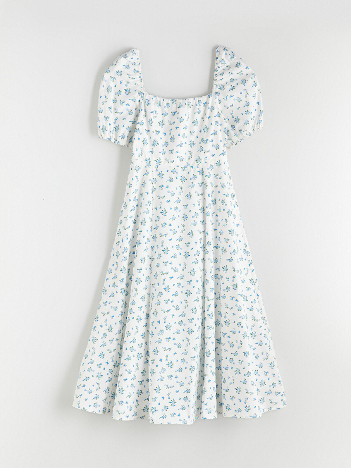 XSIDE Floral Balloon Sleeve Fitted Waist Dress - S64471Z8-LQQ | LC