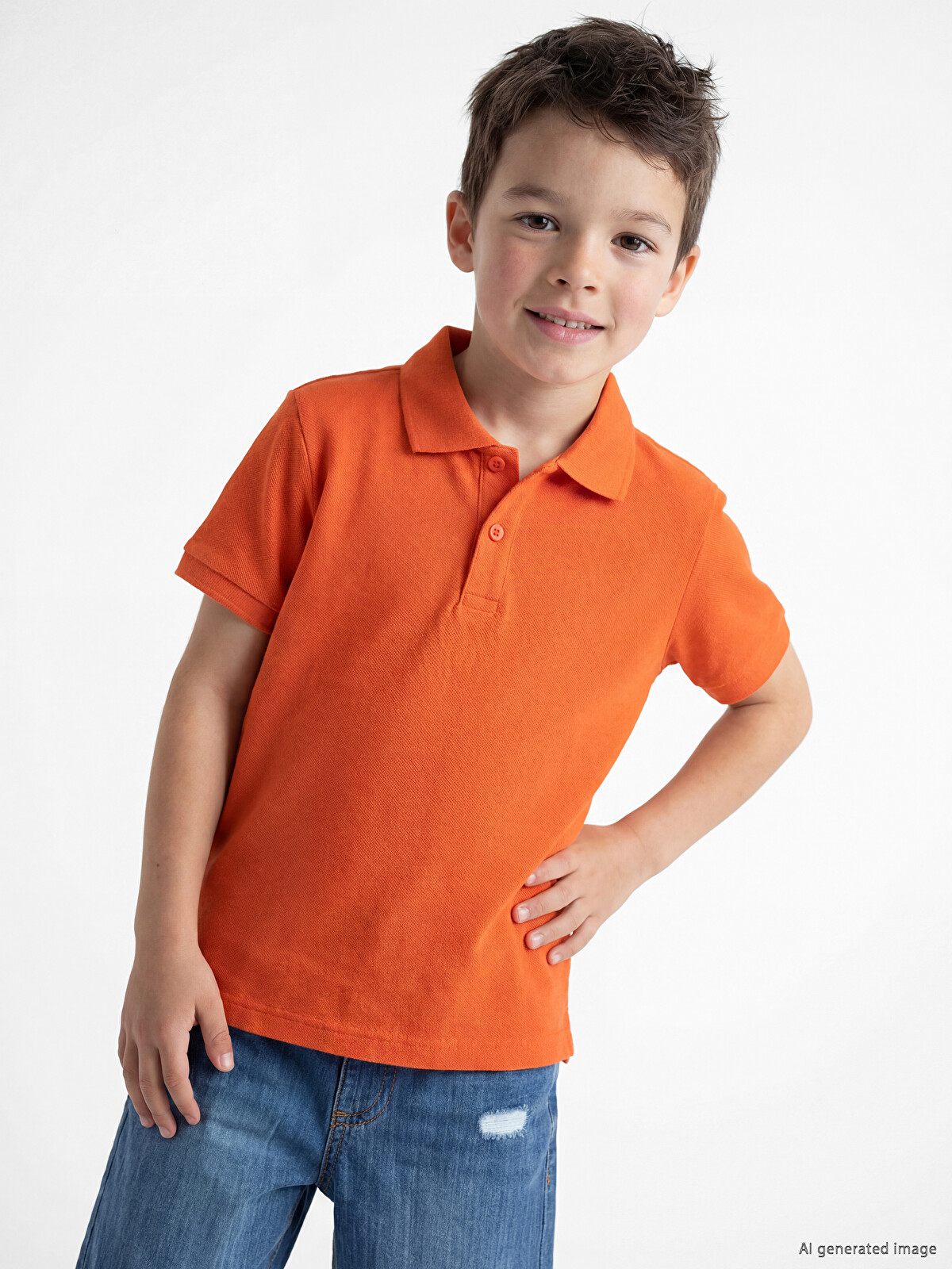 LCW Kids Polo Yaka Erkek Çocuk Tişört