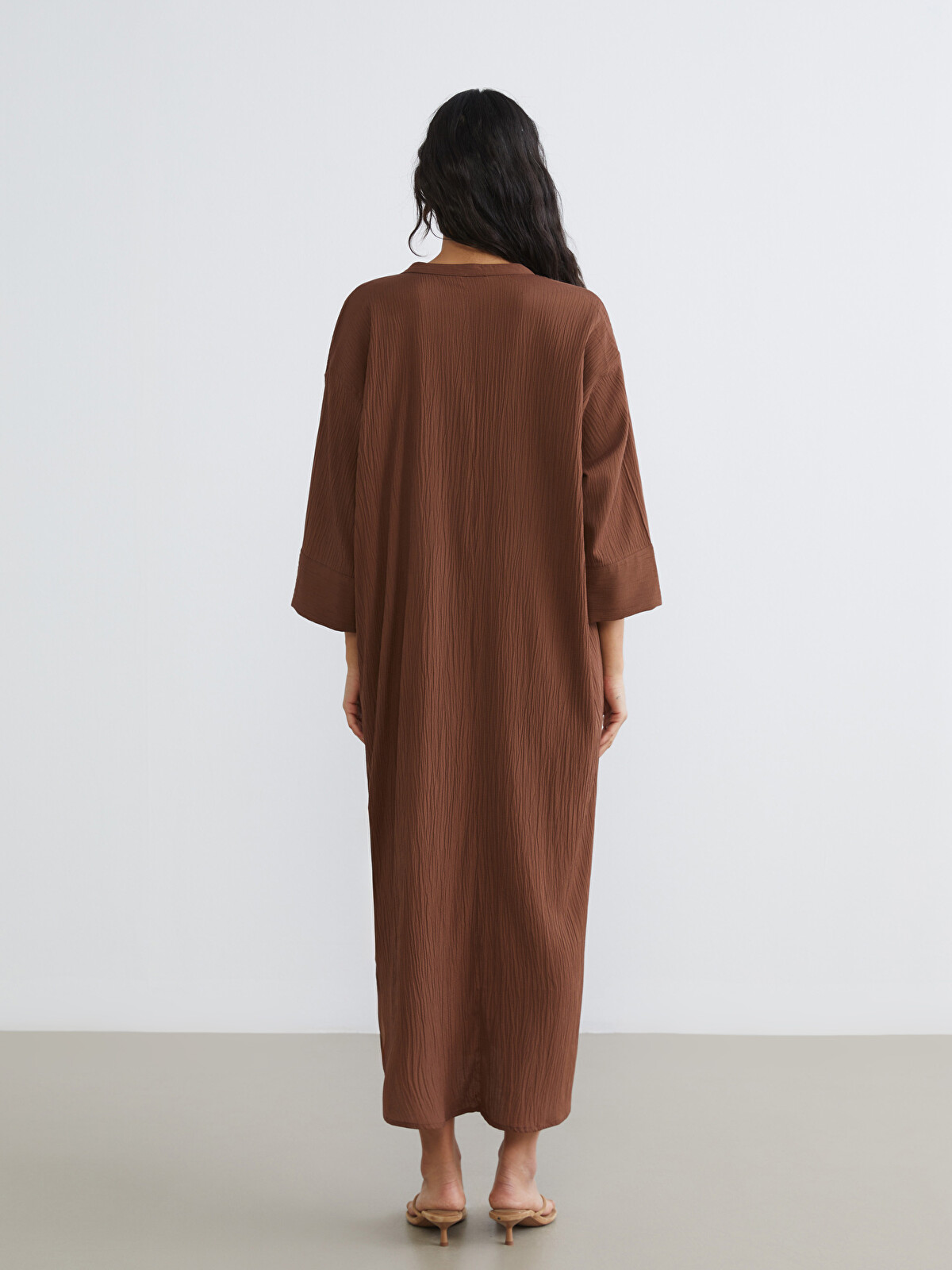 LCW Modest Notch Neck Dress - S64953Z8-ZTU | LC Waikiki