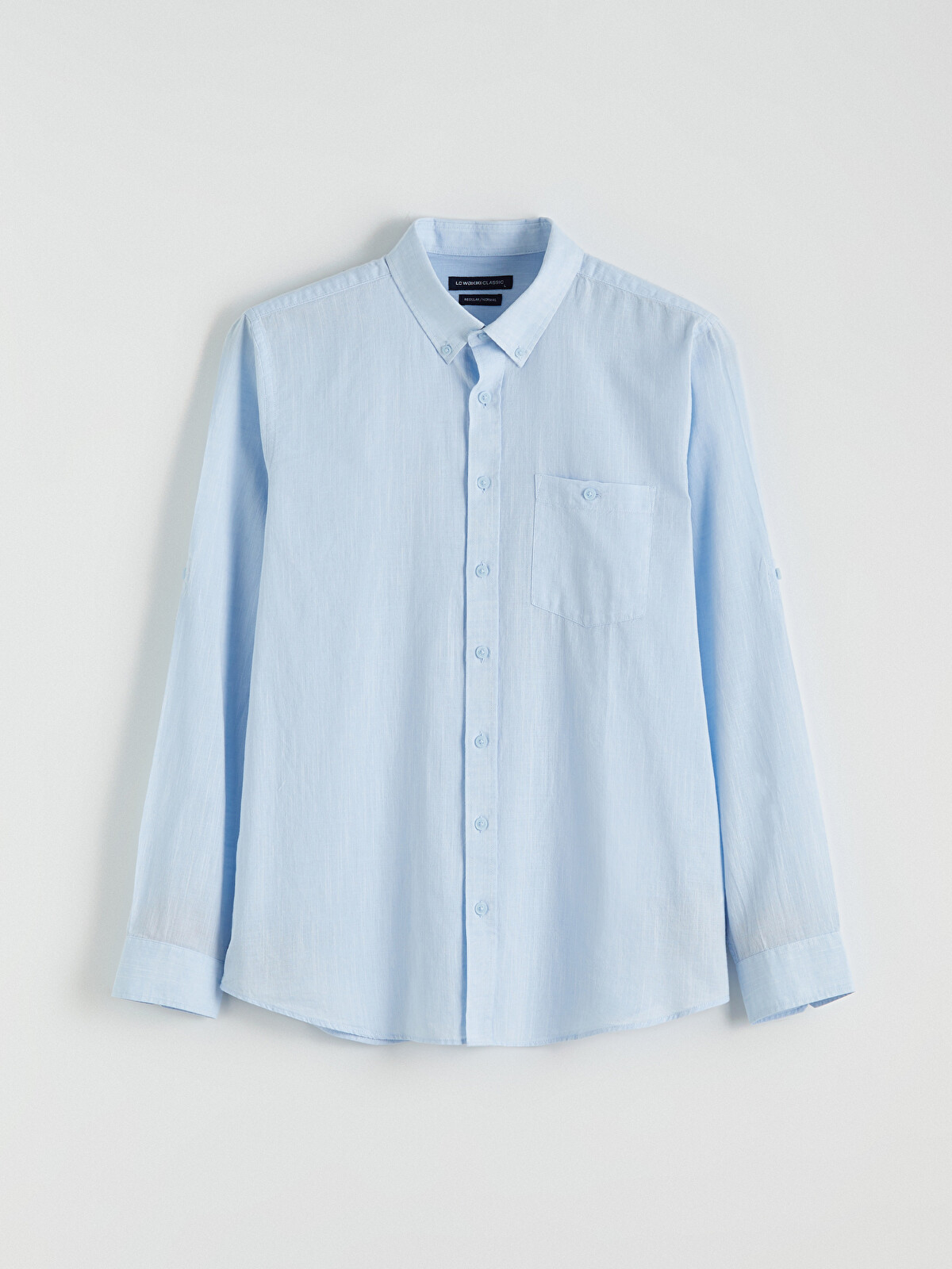 LCWAIKIKI Classic Regular Fit Linen Blend Men's Shirt