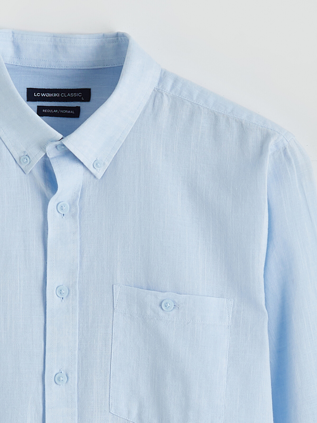 LCWAIKIKI Classic Regular Fit Linen Blend Men's Shirt - S64995Z8