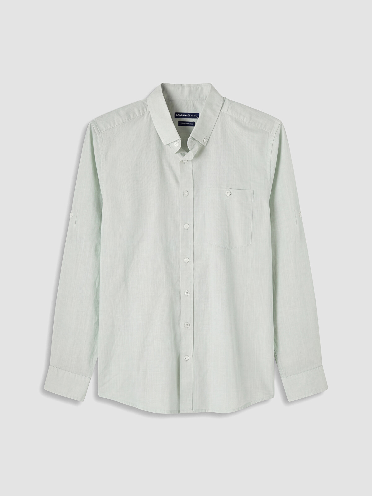 LCWAIKIKI Classic Regular Fit Keten Karışımlı Erkek Gömlek