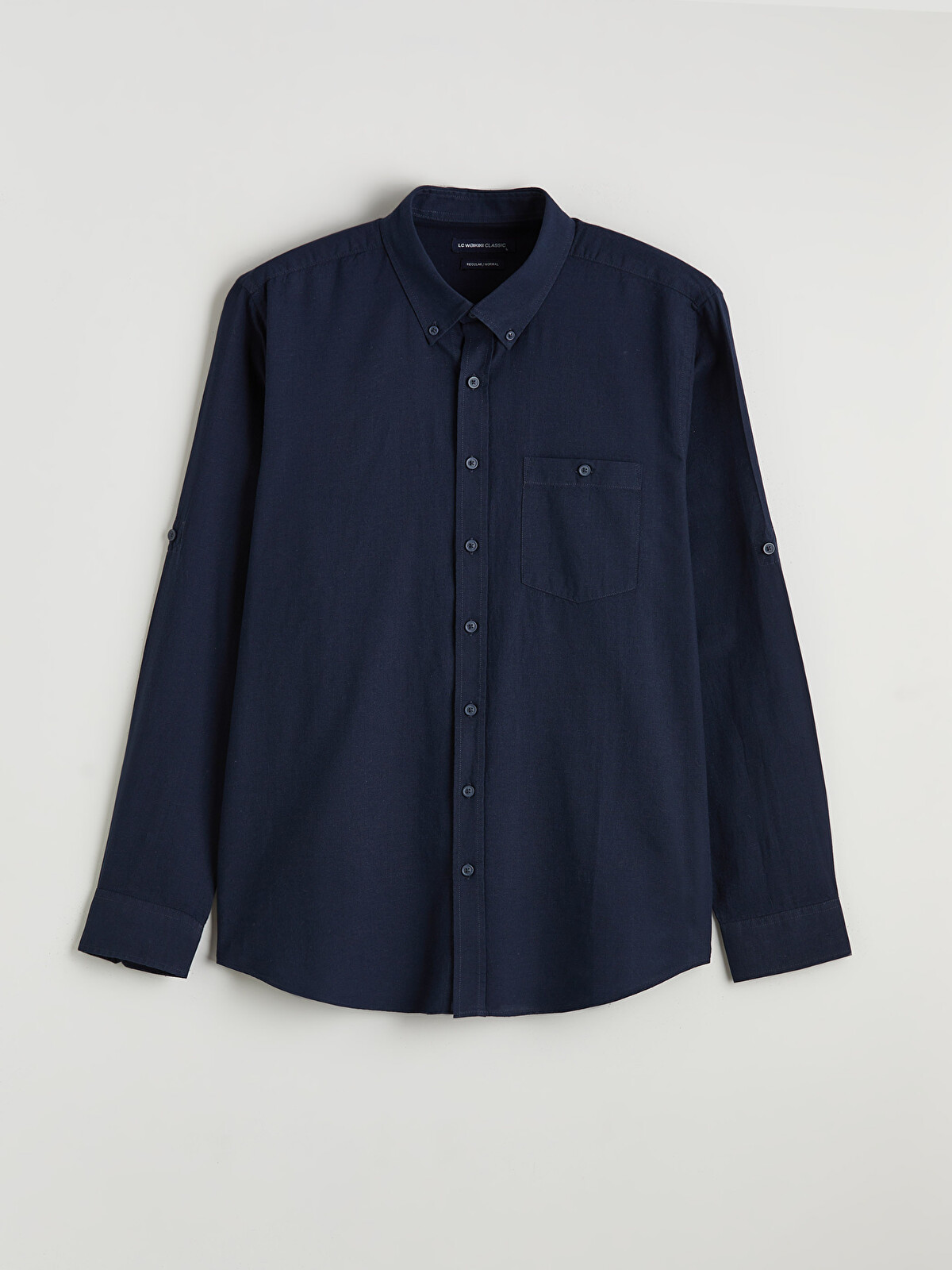 LCWAIKIKI Classic Regular Fit Linen Blend Men's Shirt