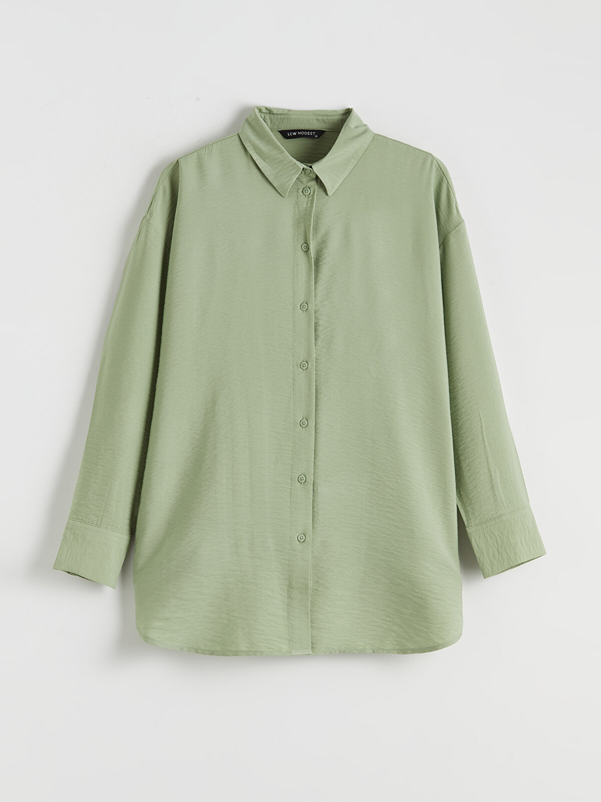 LCW Modest Oversize Gabardine Women's Shirt Tunic - S65090Z8-FFT