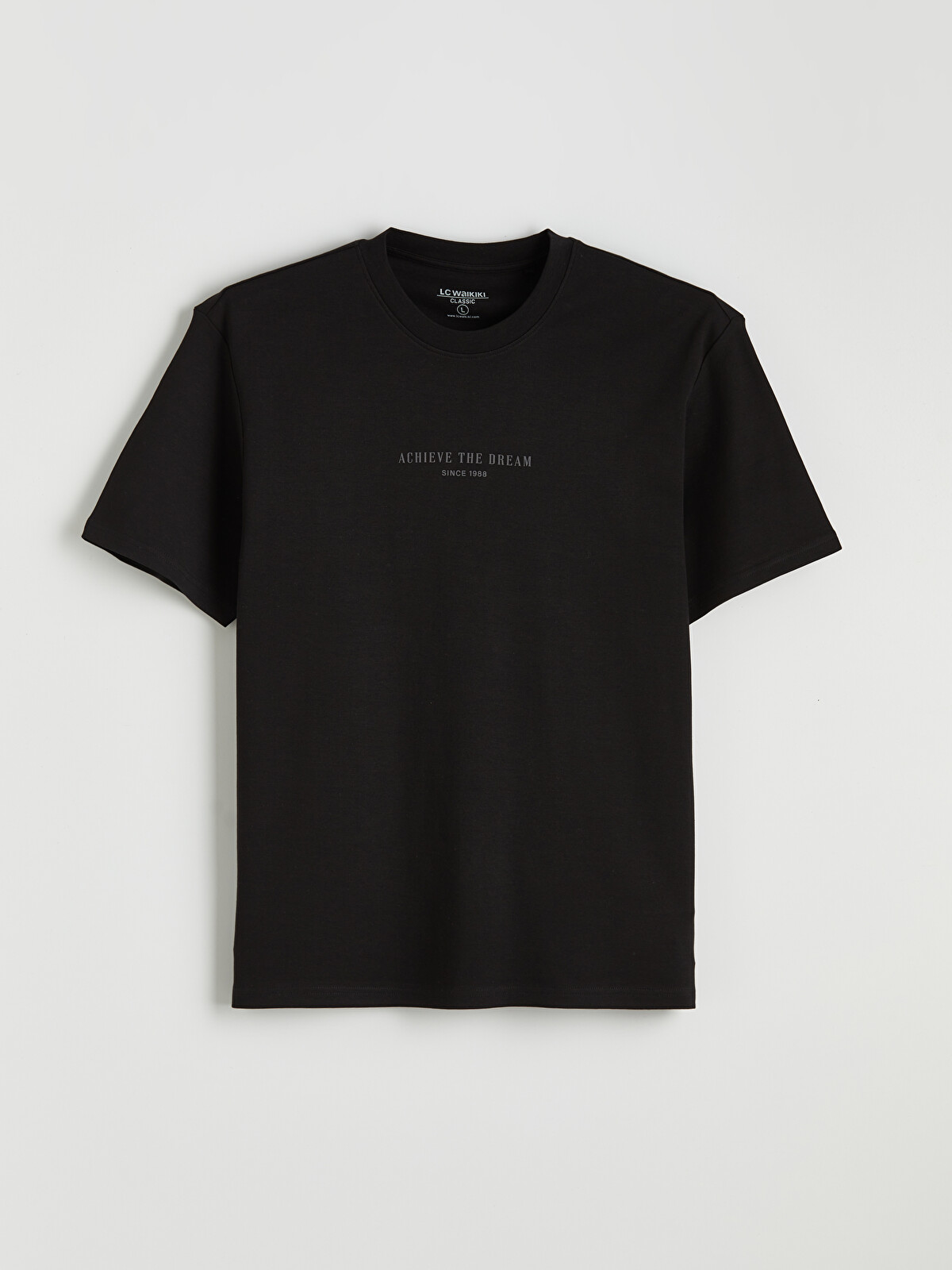 LCWAIKIKI Classic Oversized Fit Crew Neck Printed Men's T-Shirt