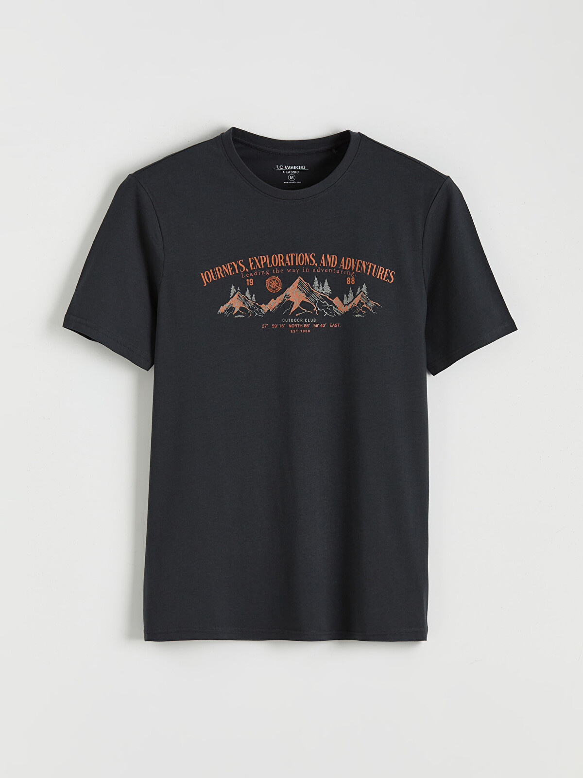 LCWAIKIKI Classic Plus Size Crew Neck Printed Cotton Men's T-Shirt