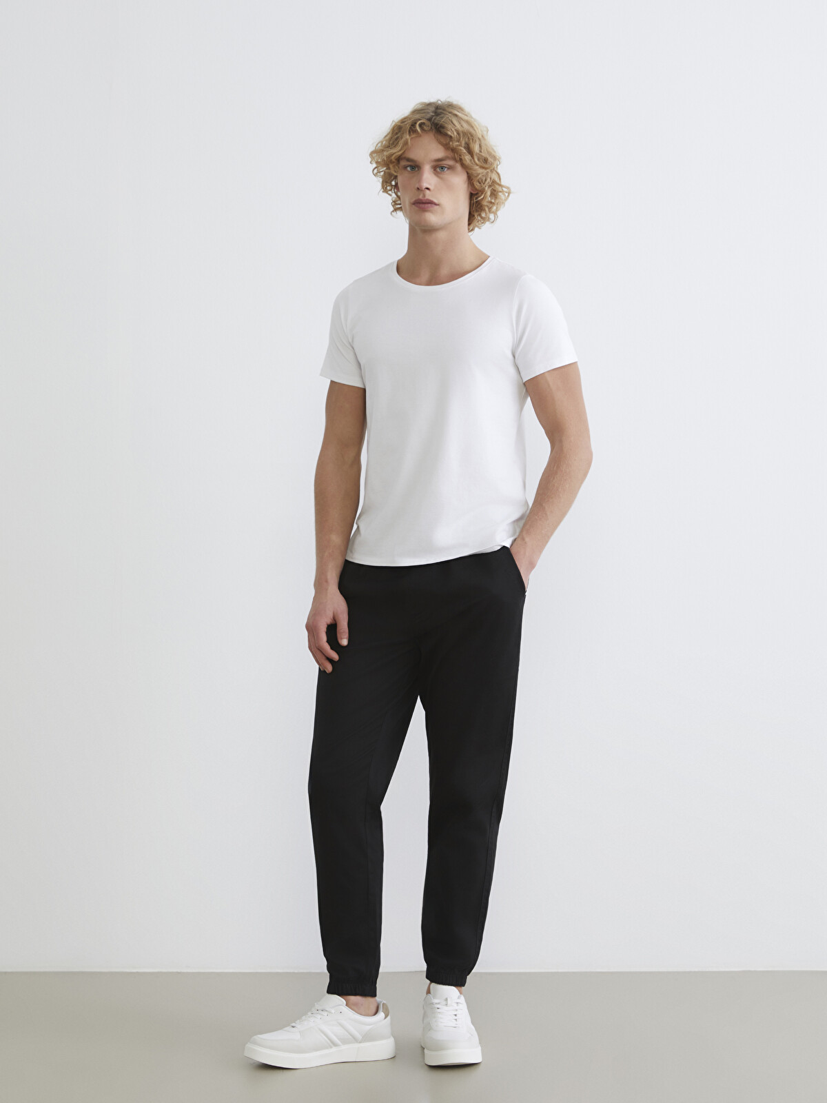 XSIDE Standart Kalıp Erkek Gabardin Jogger Pantolon - S65216Z8-RQL