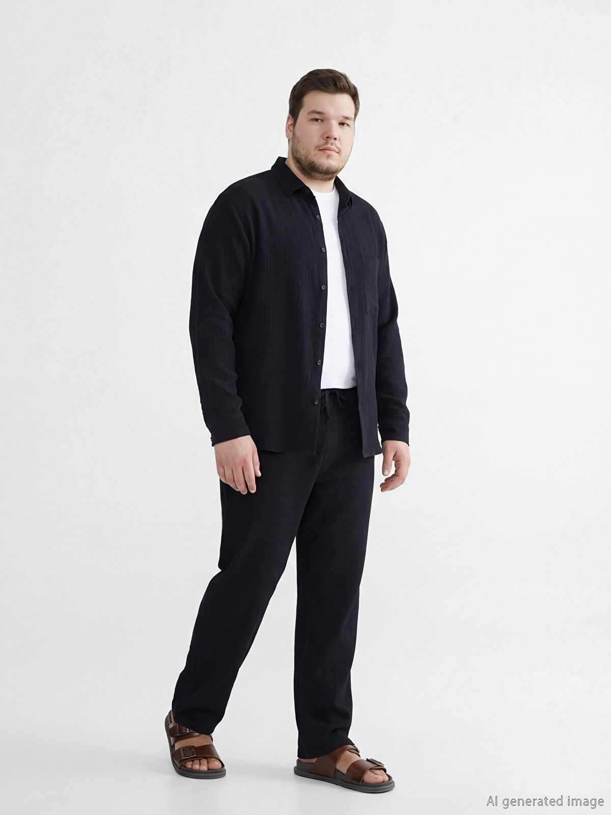 XSIDE Siyah Loose Fit Erkek Pantolon - S65401Z8-RQL | LCW