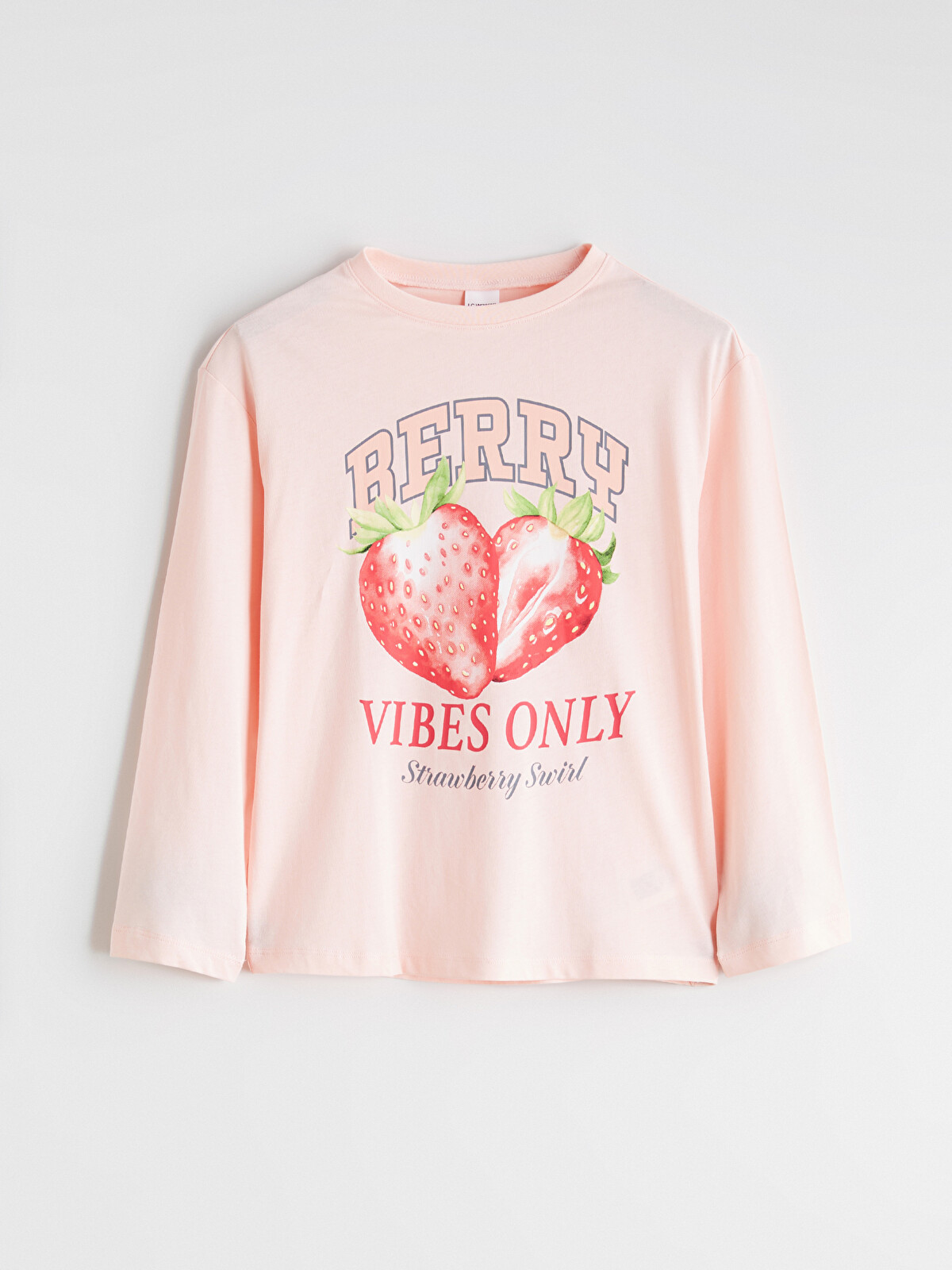 苺　0519 LCW Kids Crew Neck Strawberry Printed Girls' Pyjama Set - S65594Z4