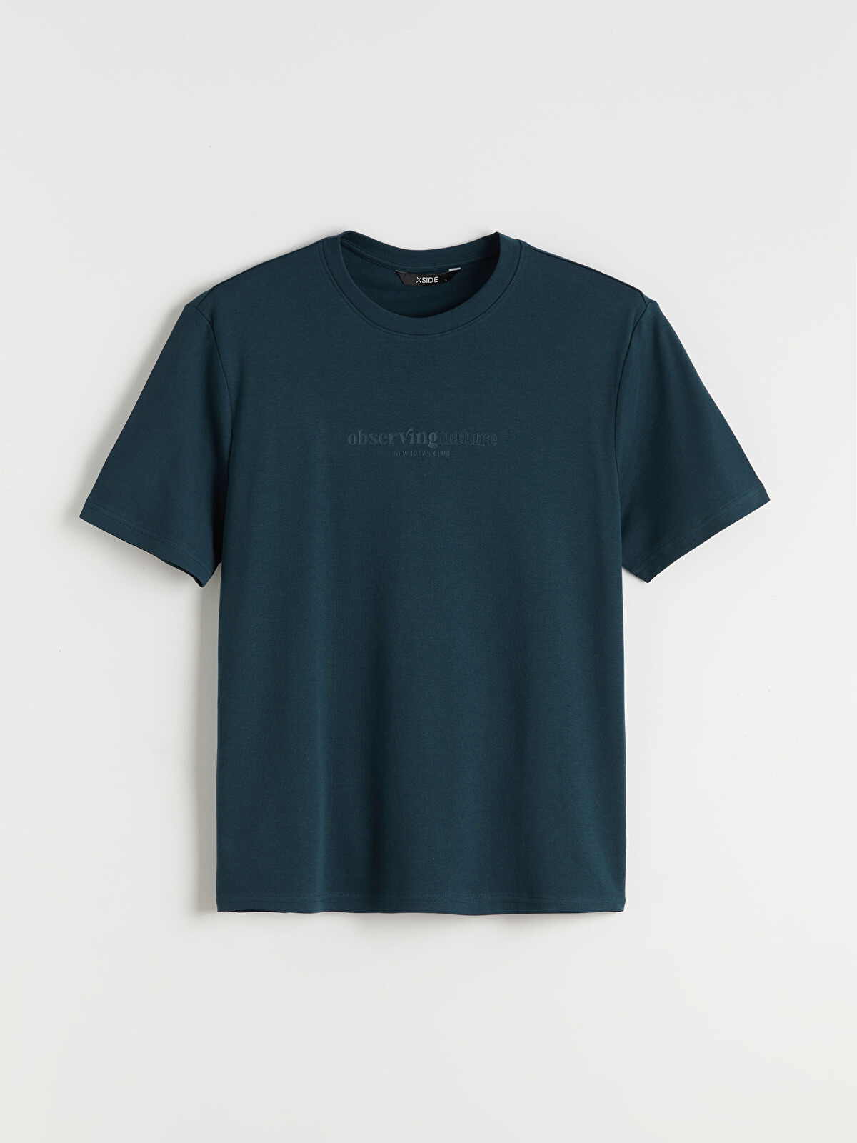XSIDE Crew Neck Printed Men's T-Shirt - S65633Z8-HHW | LC Waikiki