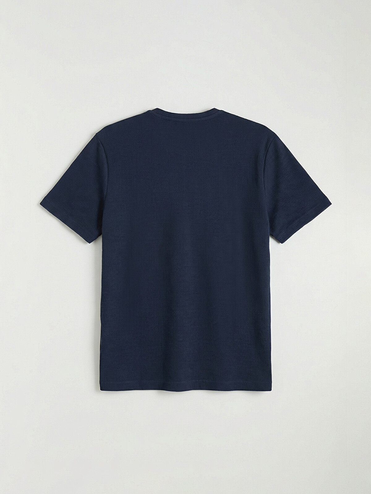 72ki　XXL LCWAIKIKI Classic Lacivert Bisiklet Yaka Erkek Tişört - S65672Z8