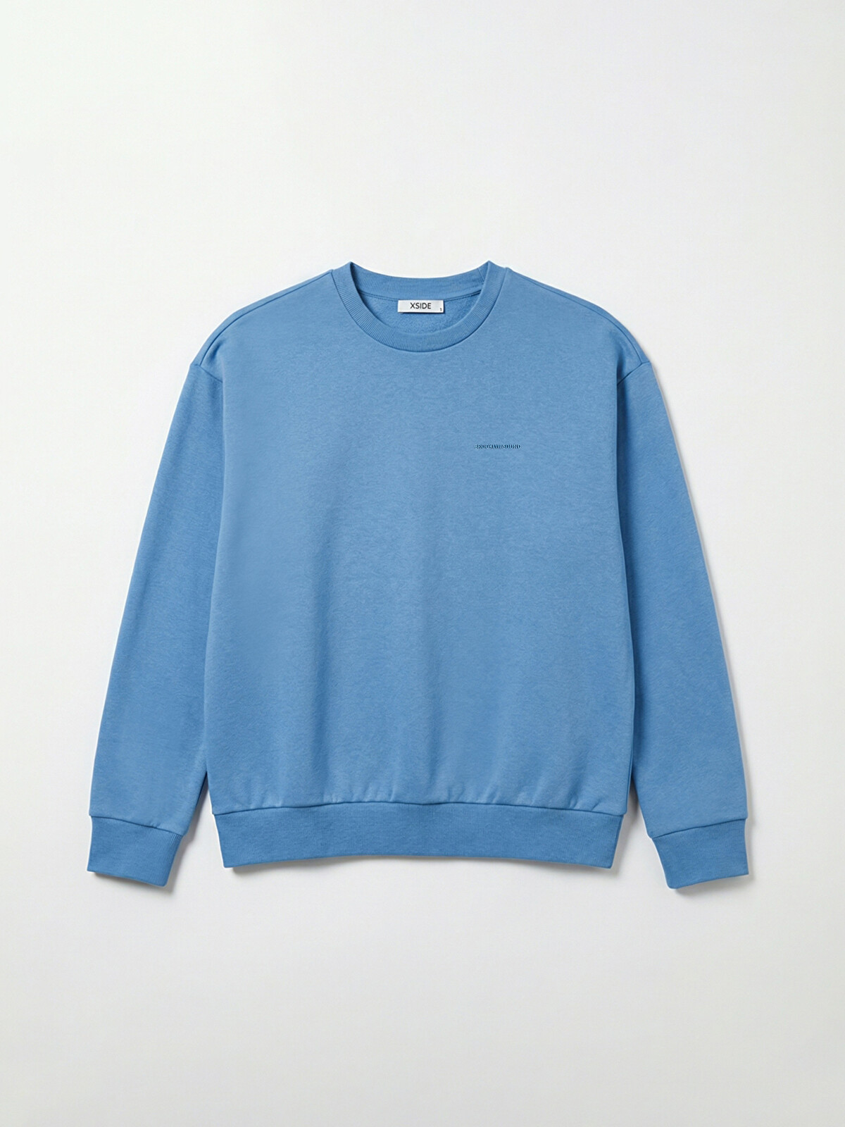 XSIDE Men's Heavyweight Crewneck Sweatshirt with Print - S65695Z8