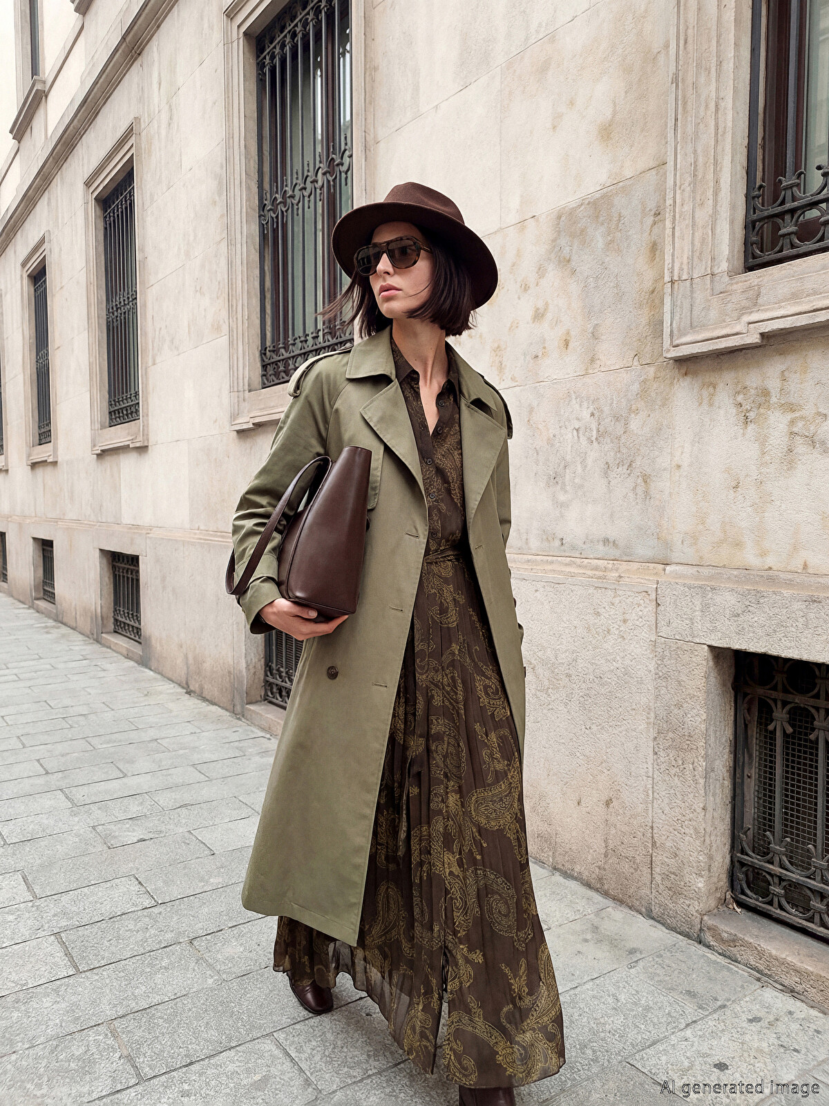 LCW Vision Double-Breasted Trench Coat - S66011Z8-D2V - LC Waikiki