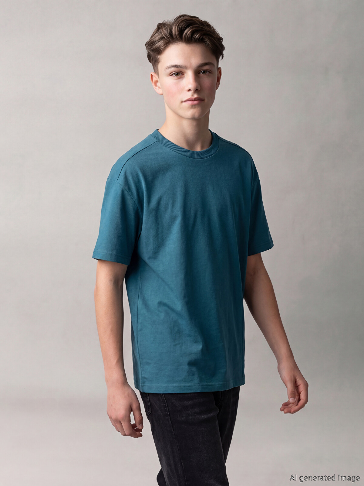 LCW Kids Crew Neck Short Sleeve Boys' T-Shirt