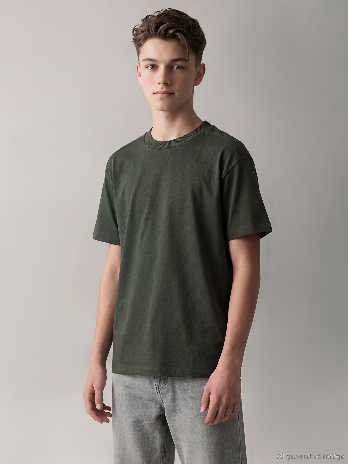 LCW Kids Crew Neck Short Sleeve Boys' T-Shirt