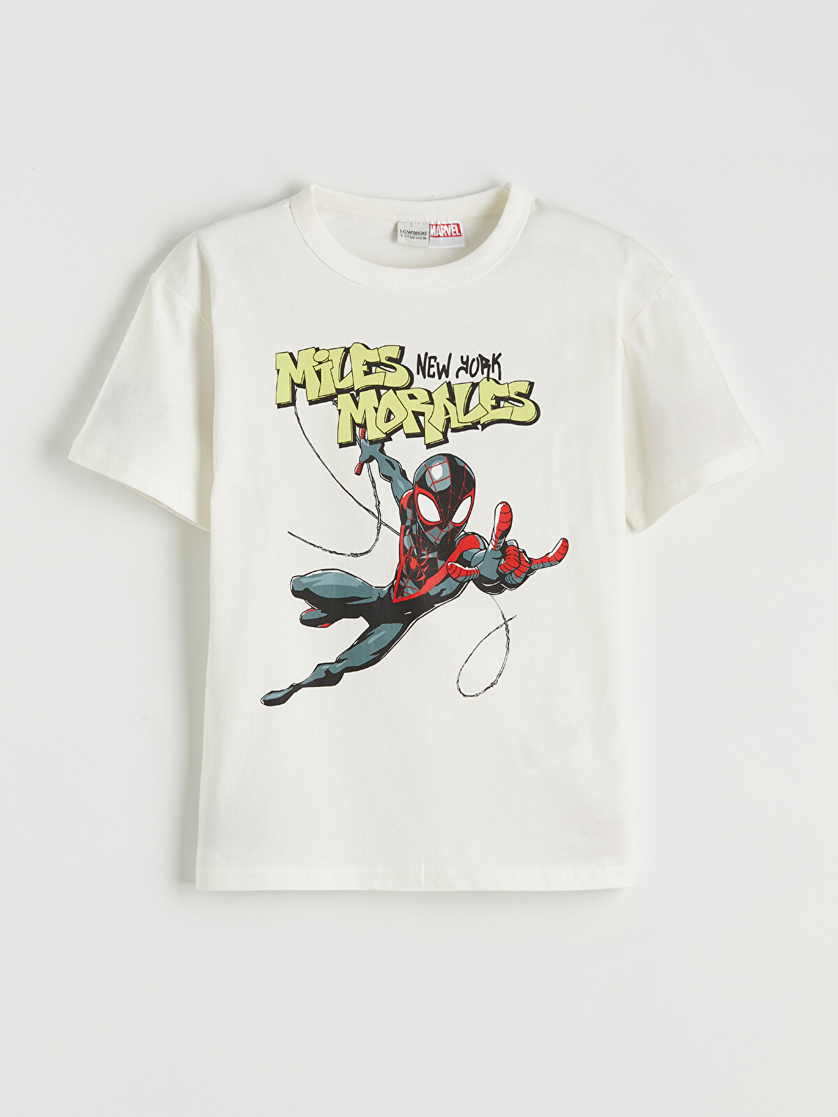 LCW Kids Beyaz Spider-man Baskılı Erkek Çocuk Tişört Ve Eşofman