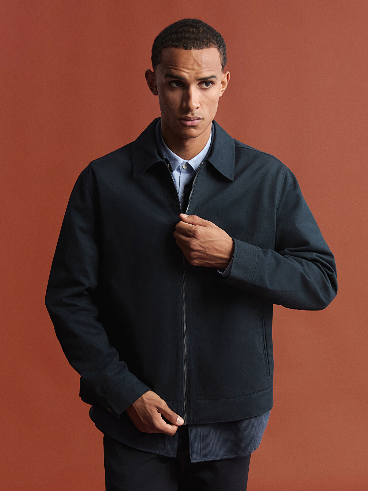 LCW Vision Rahat Kalıp Gabardin Erkek Ceket - S66881Z8-RFH | LCW