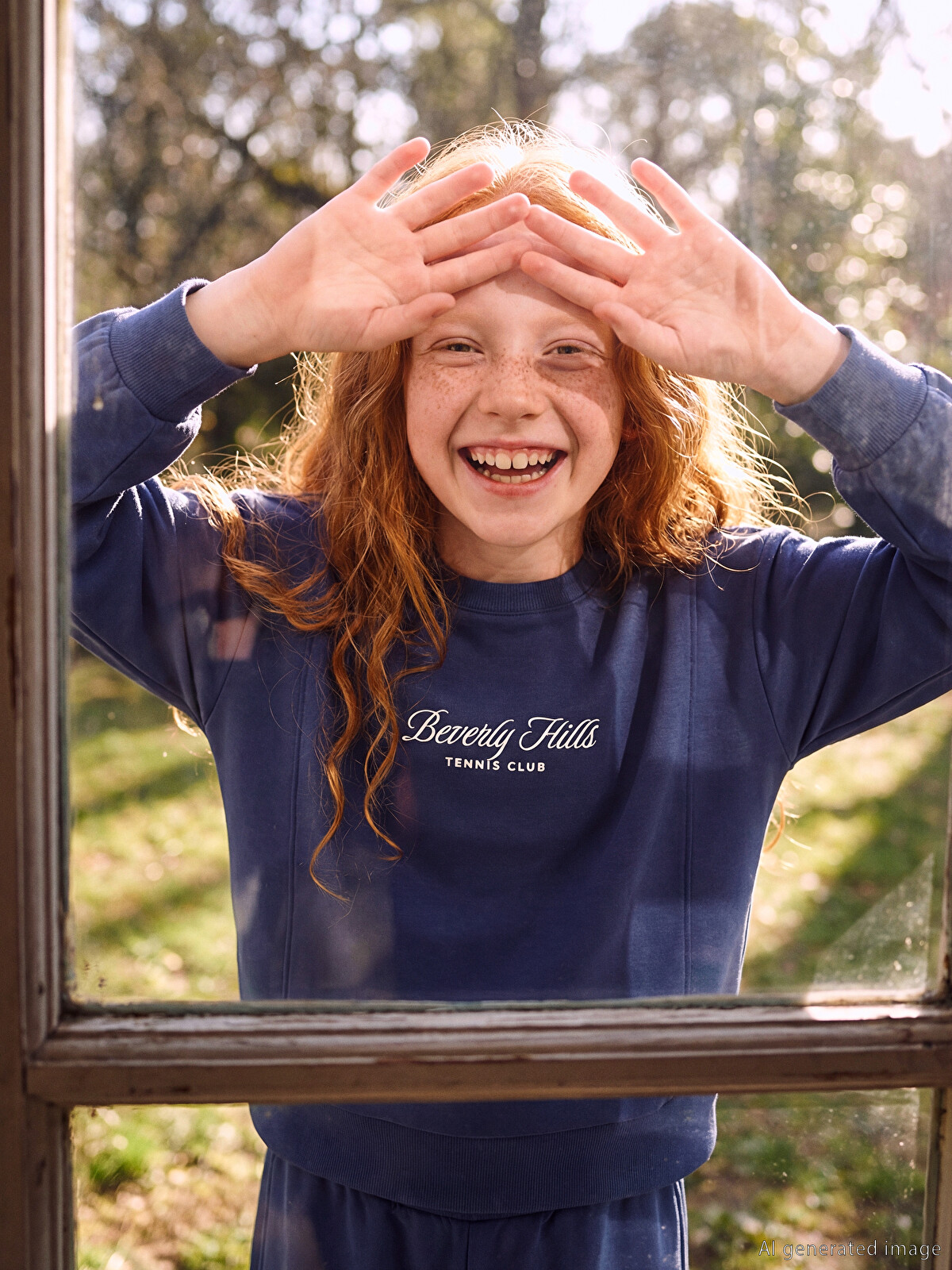 LCW Kids Crew Neck Girls' Sweatshirt and Sweatpants - S66915Z4-HSD