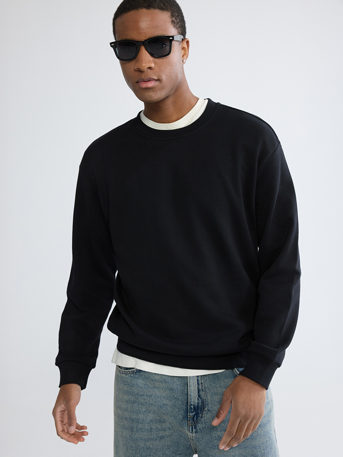 XSIDE Crew Neck Men's Sweatshirt - S67379Z8-CVL - LC Waikiki