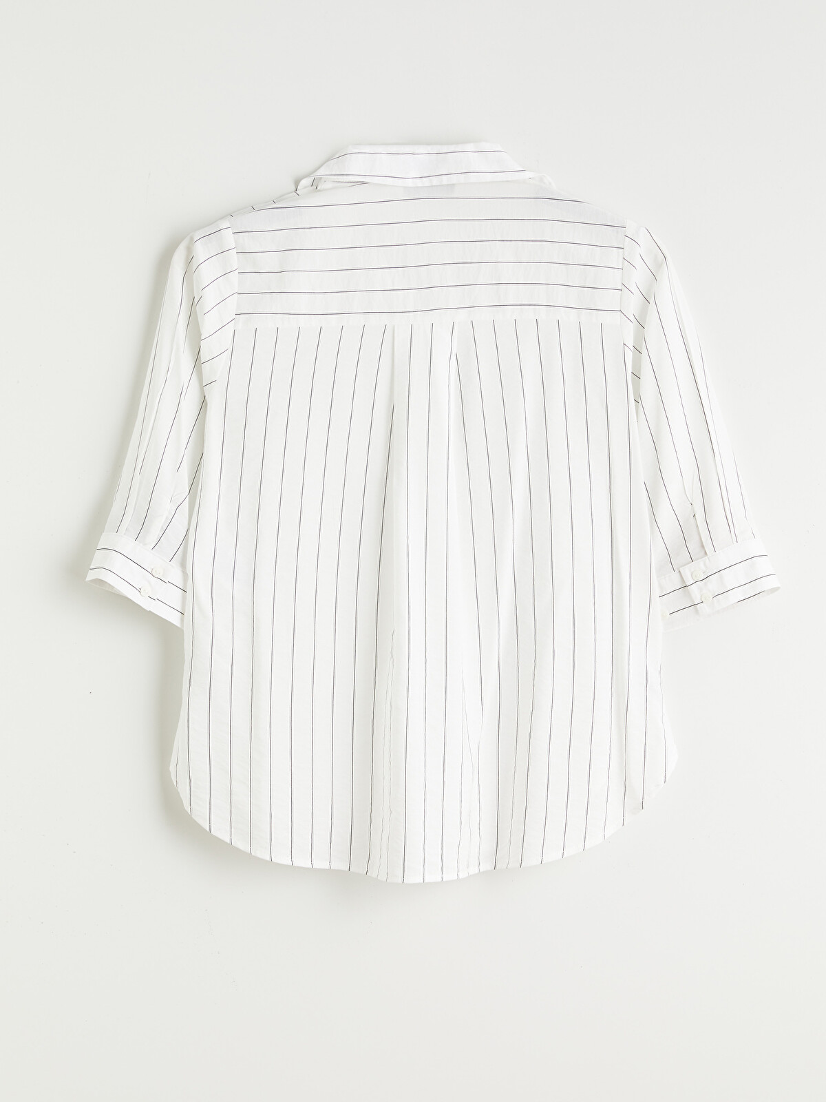 LCWAIKIKI Classic Striped Blouse with a Collared Neckline