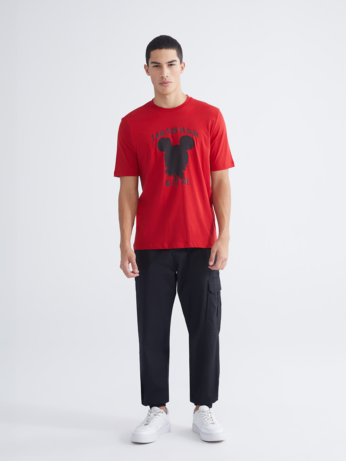 XSIDE Mickey-mouse-druck Kurzarm T-shirt Für Herren - S67675Z8-R3M