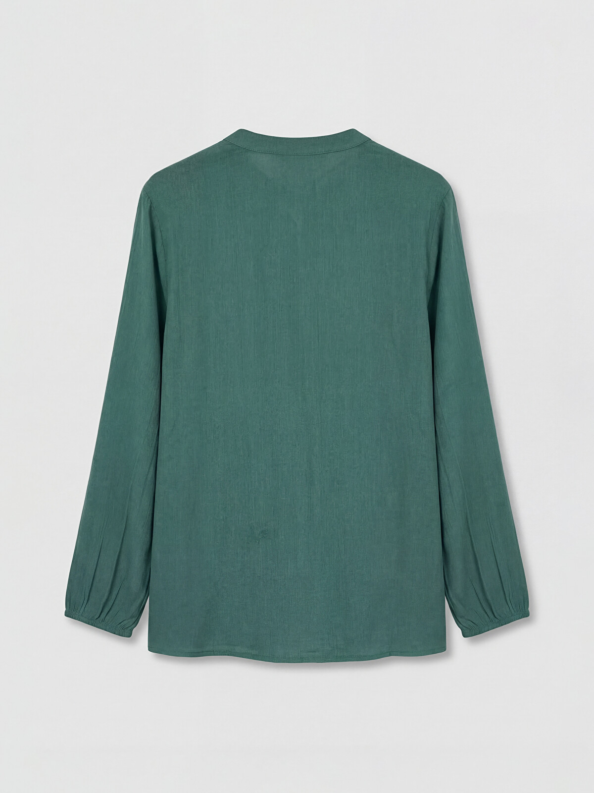 LCW EVERYDAY Lace-up Collar Ruched Women's Blouse - S67783Z8-H0S