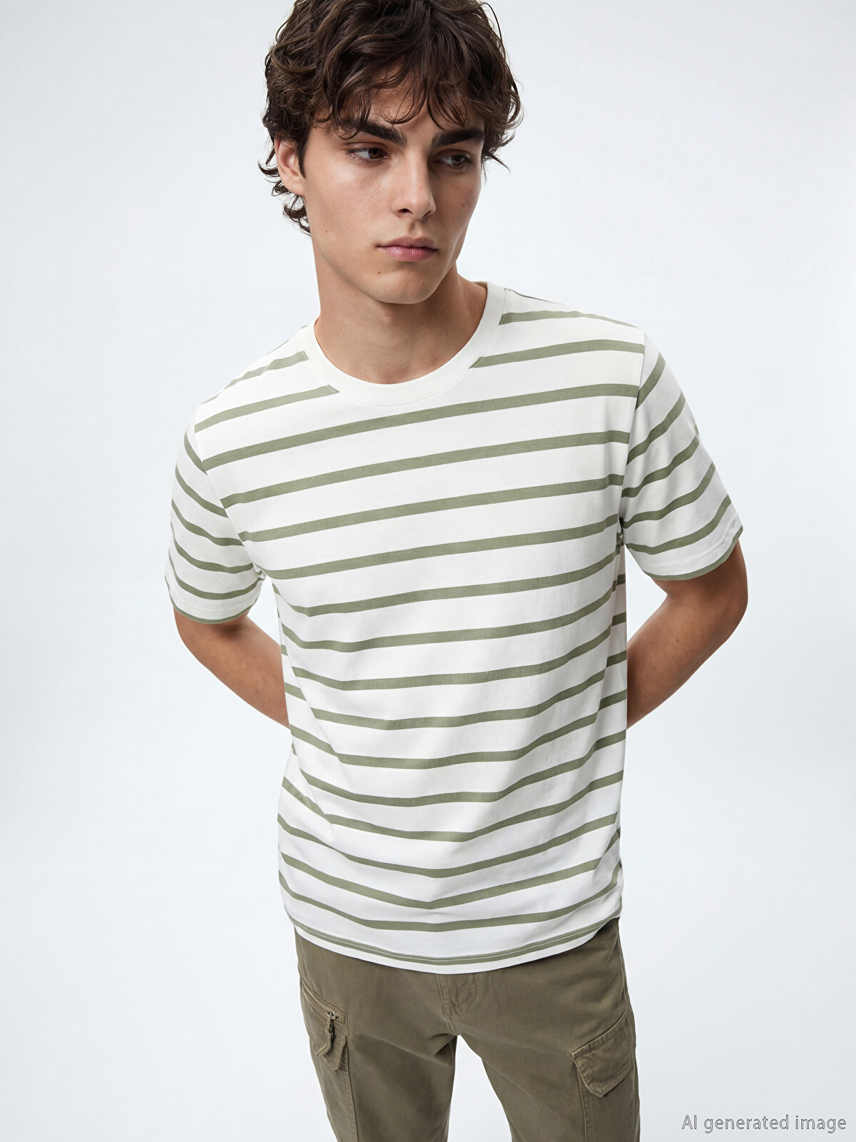XSIDE Crew Neck Striped Men's T-Shirt - S67831Z8-LFT | LC Waikiki