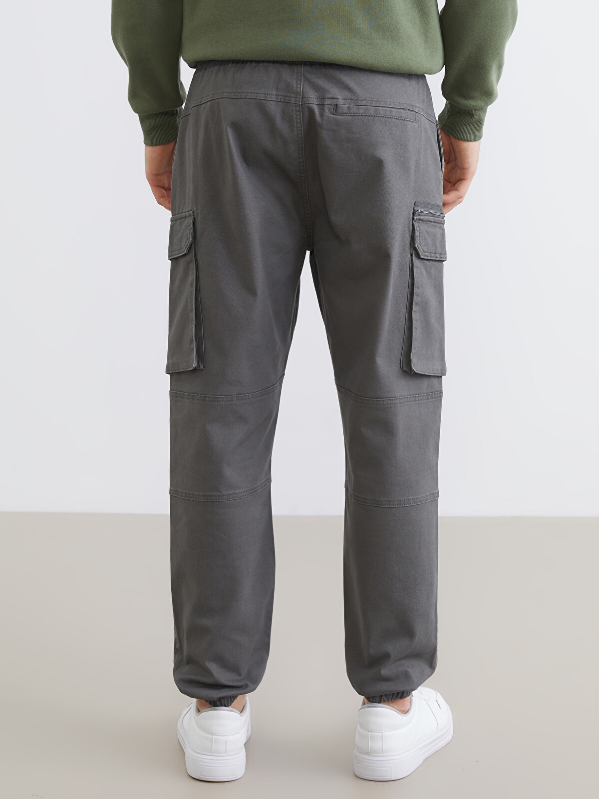 XSIDE Pantaloni Cargo Gabardină Croială Standard Bărbați