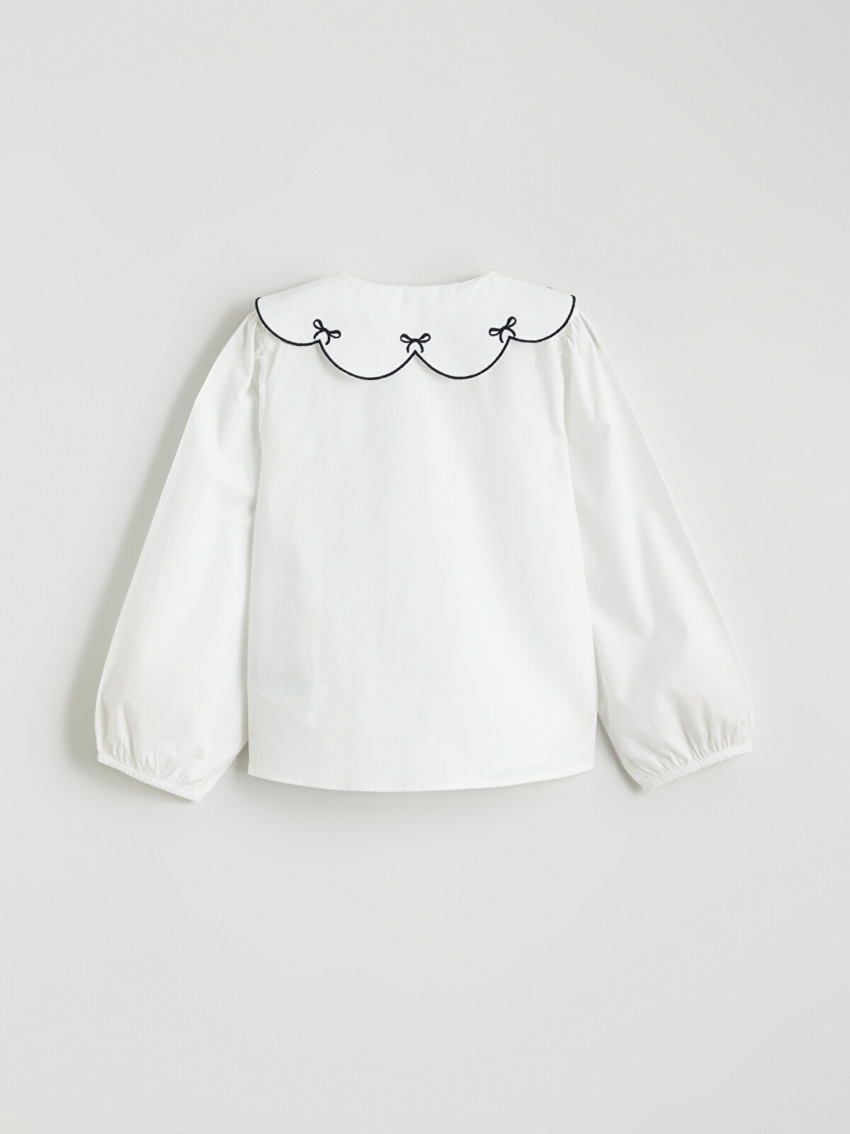 LCW Kids Beyaz Bebe Yaka Kız Çocuk Poplin Gömlek - S67998Z1-R9J | LCW