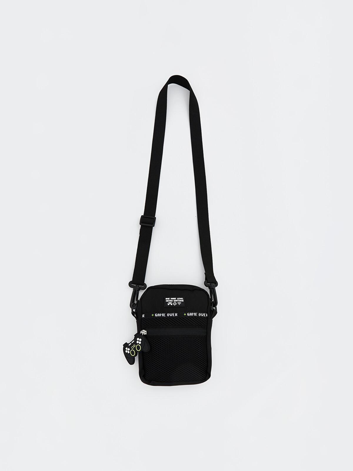 LCW ACCESSORIES Siyah Fermuarlı Erkek Çocuk Omuz Çantası