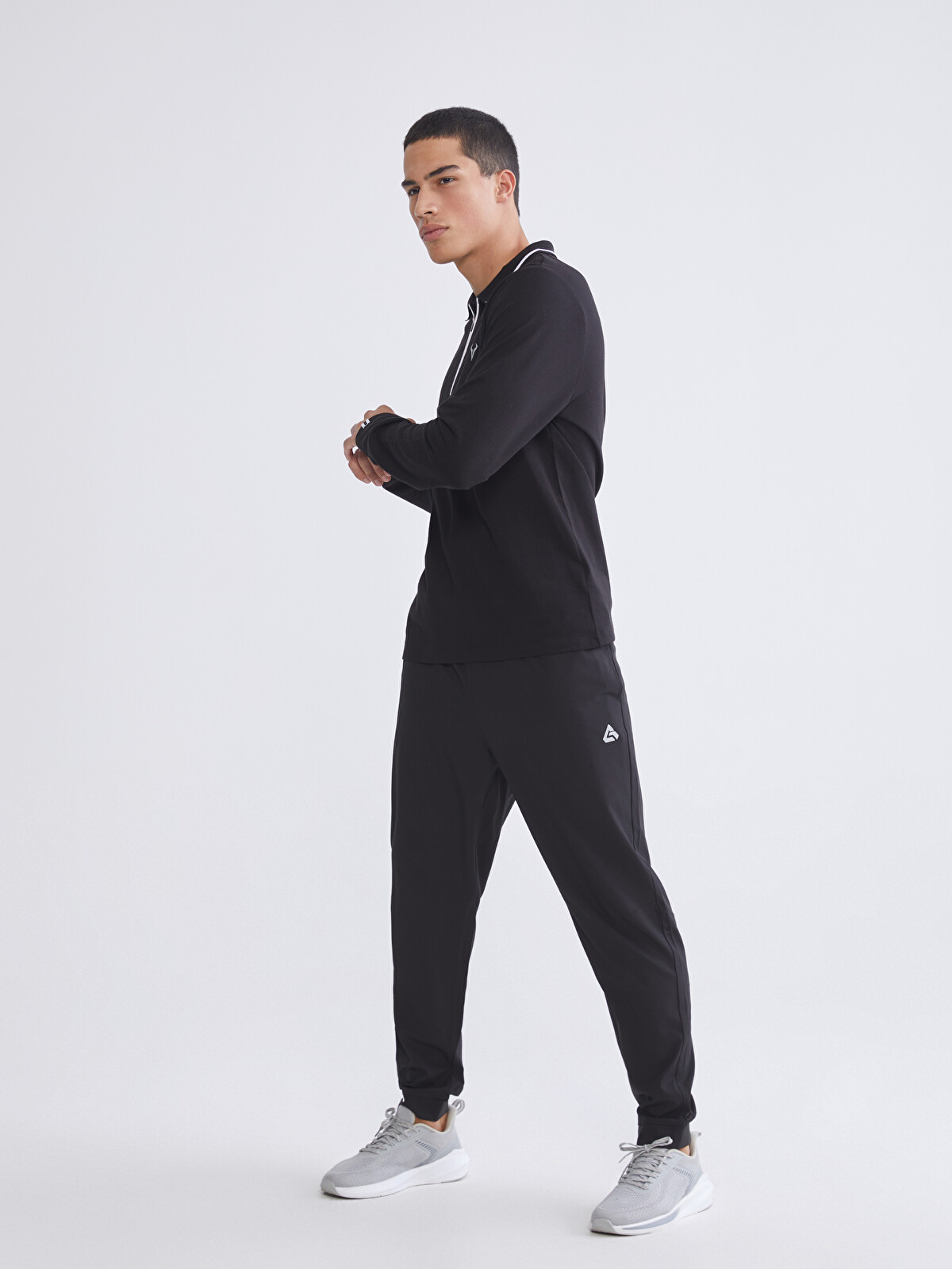 L70スパッツ黒 XSIDE ACTIVE Siyah Regular Fit Erkek Jogger Eşofman Altı