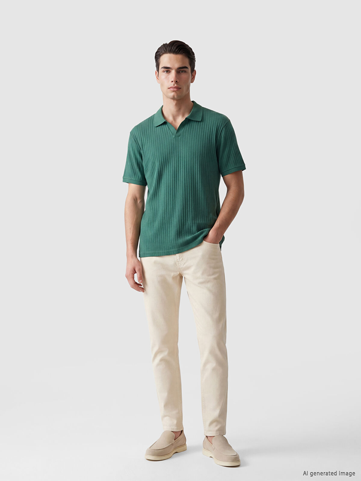 LCW Vision Polo Collar Men's T-Shirt