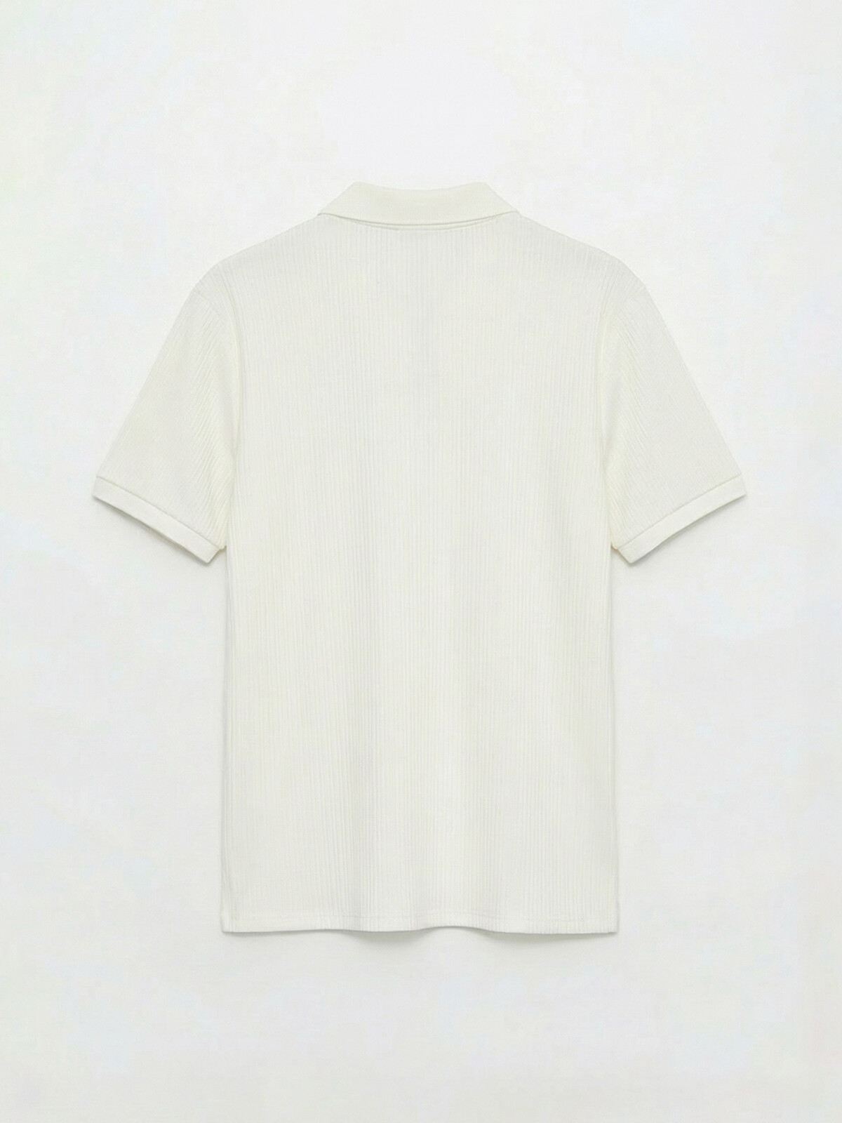 LCW Vision Men's Ribbed Knit Polo Shirt - S68333Z8-R9J | LC Waikiki