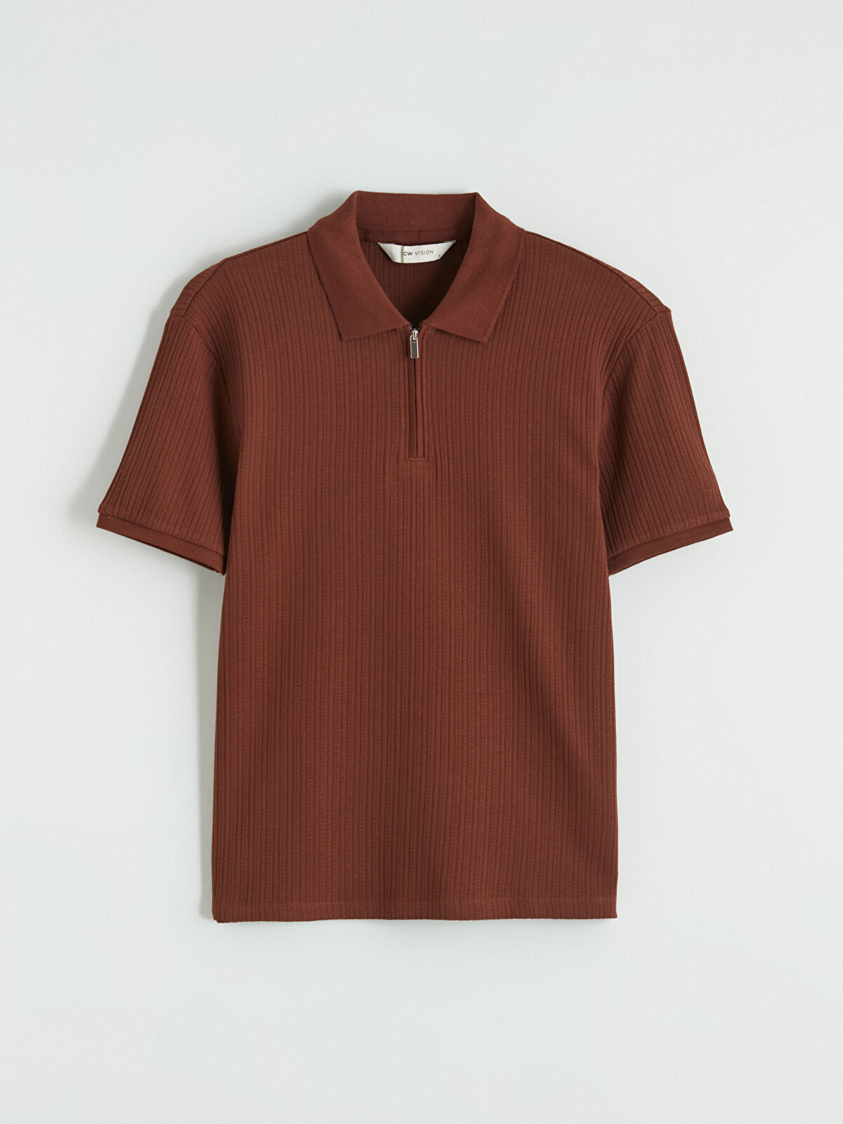 LCW Vision Polo Collar Ribbed Men's Knitwear T-Shirt
