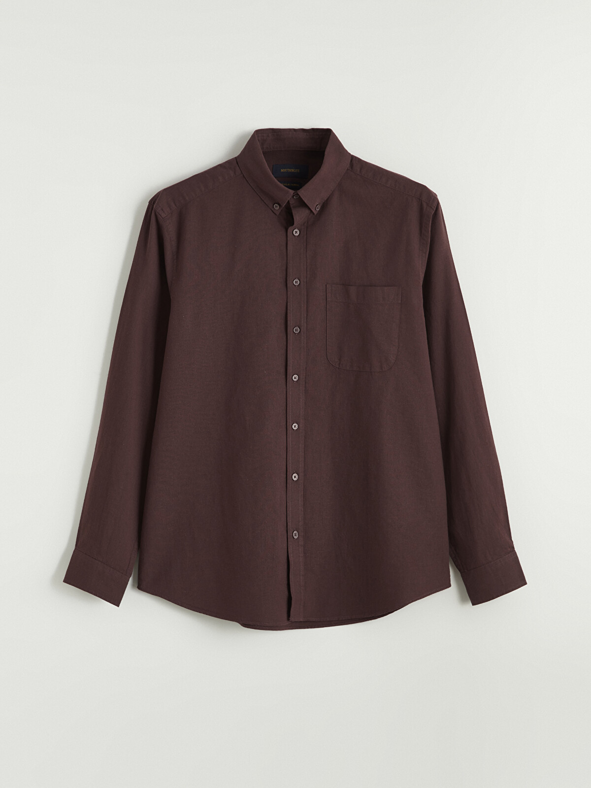 SOUTHBLUE Men's Regular Fit Linen Blend Shirt