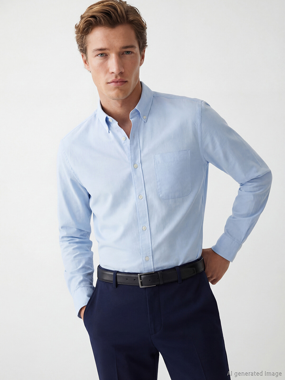 SOUTHBLUE Regular Fit Linen Blend Men's Shirt