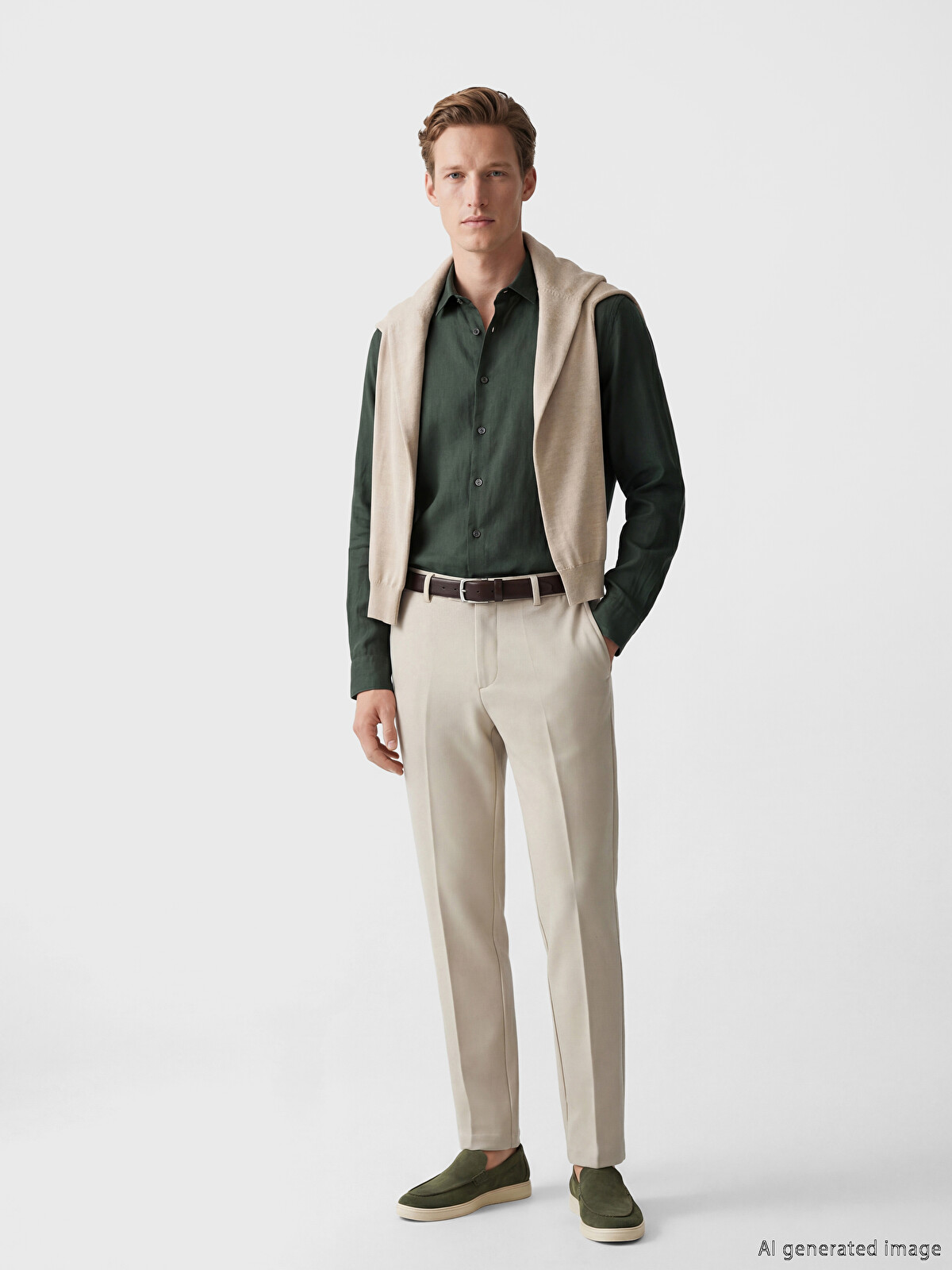 SOUTHBLUE Regular Fit %100 Linen Men's Shirt