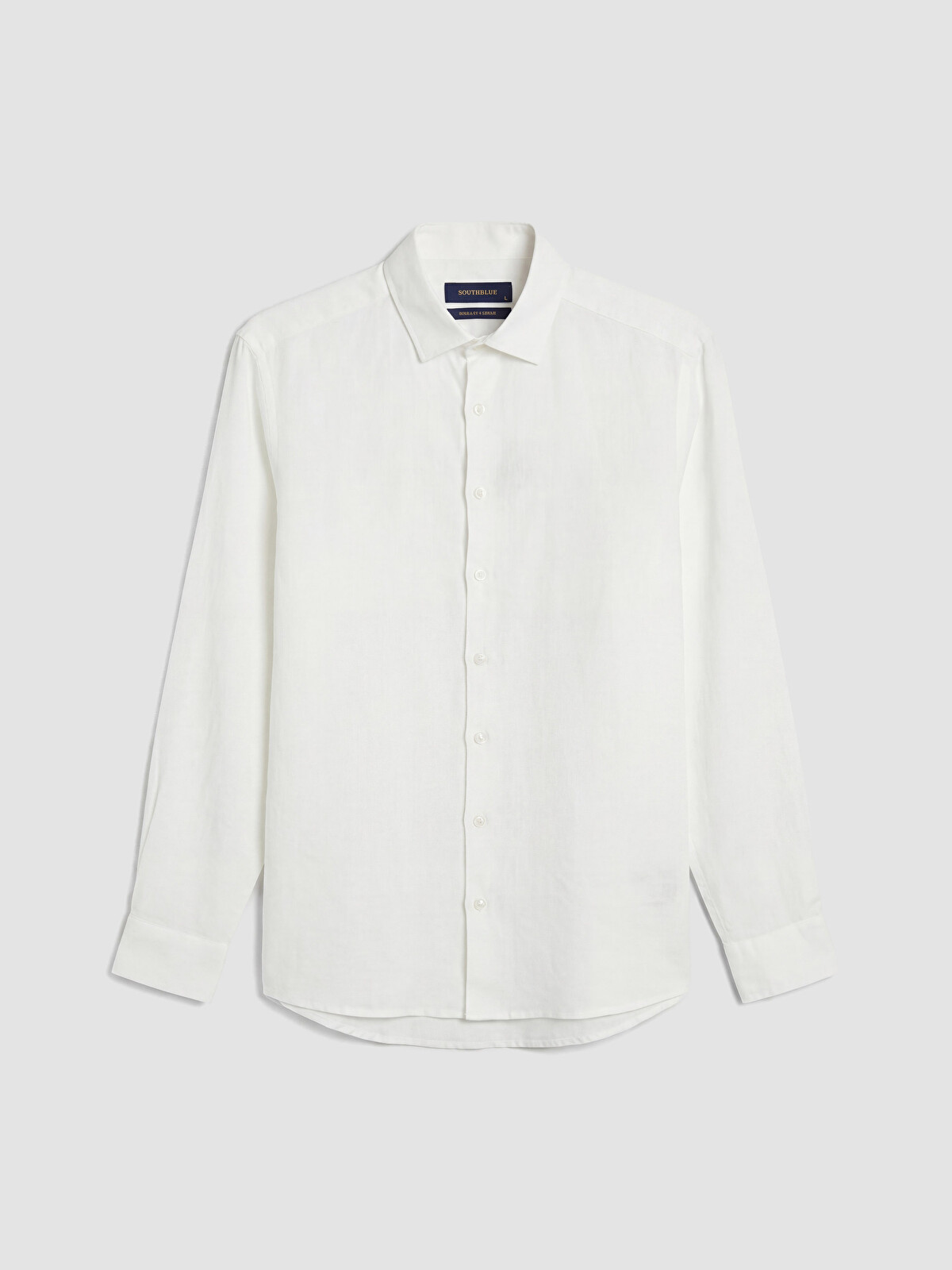 SOUTHBLUE Regular Fit %100 Keten Erkek Basic Gömlek