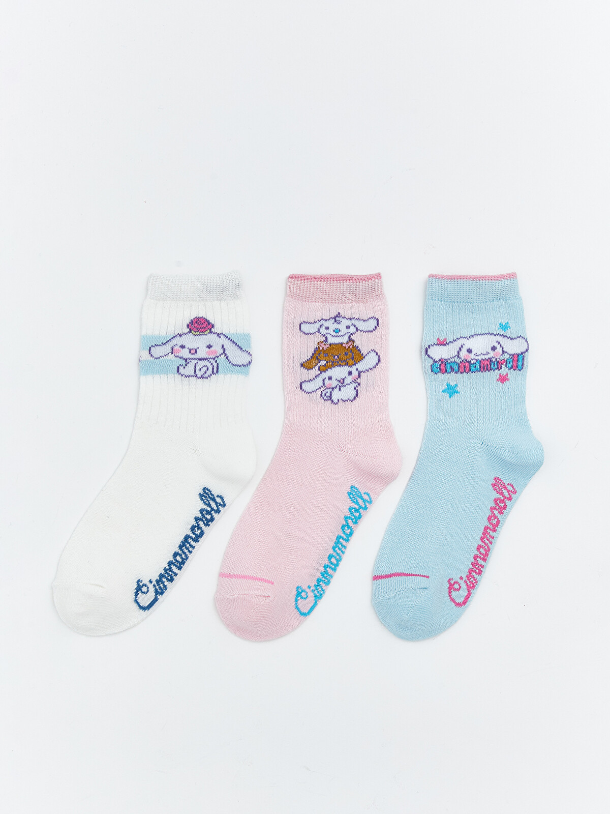 ♡ちゃん♡セレクト LCW Kids Lacivert Cinnamoroll Baskılı Kız Çocuk Tişört - S6N636Z4