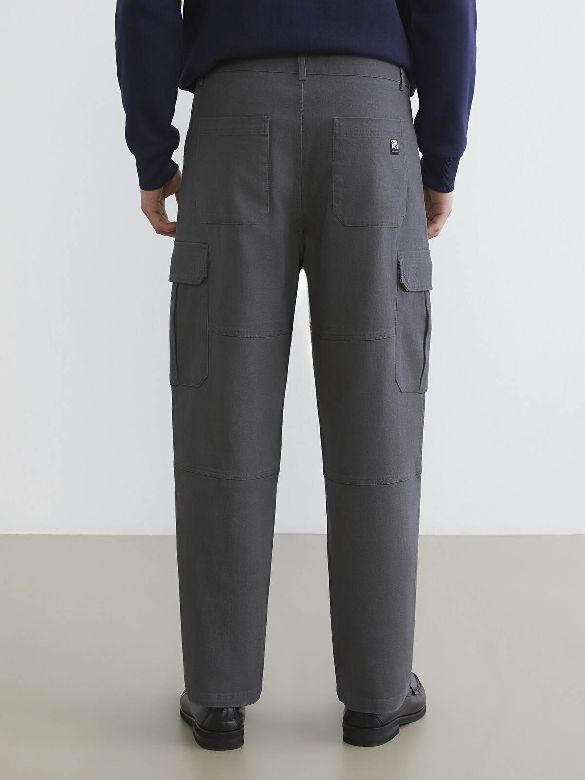 ranさん XSIDE Standart Kalıp Gabardin Erkek Kargo Pantolon - S68500Z8-R34