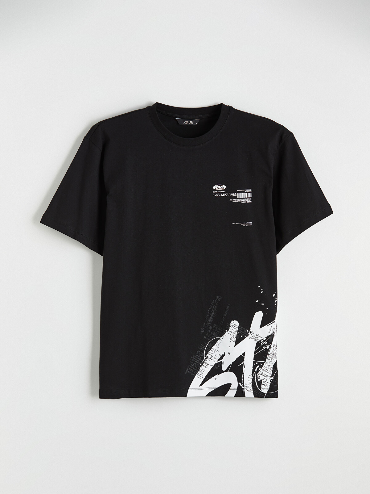 XSIDE Crew Neck Printed Jersey Man T-shirt - S68578Z8-CVL | LC Waikiki