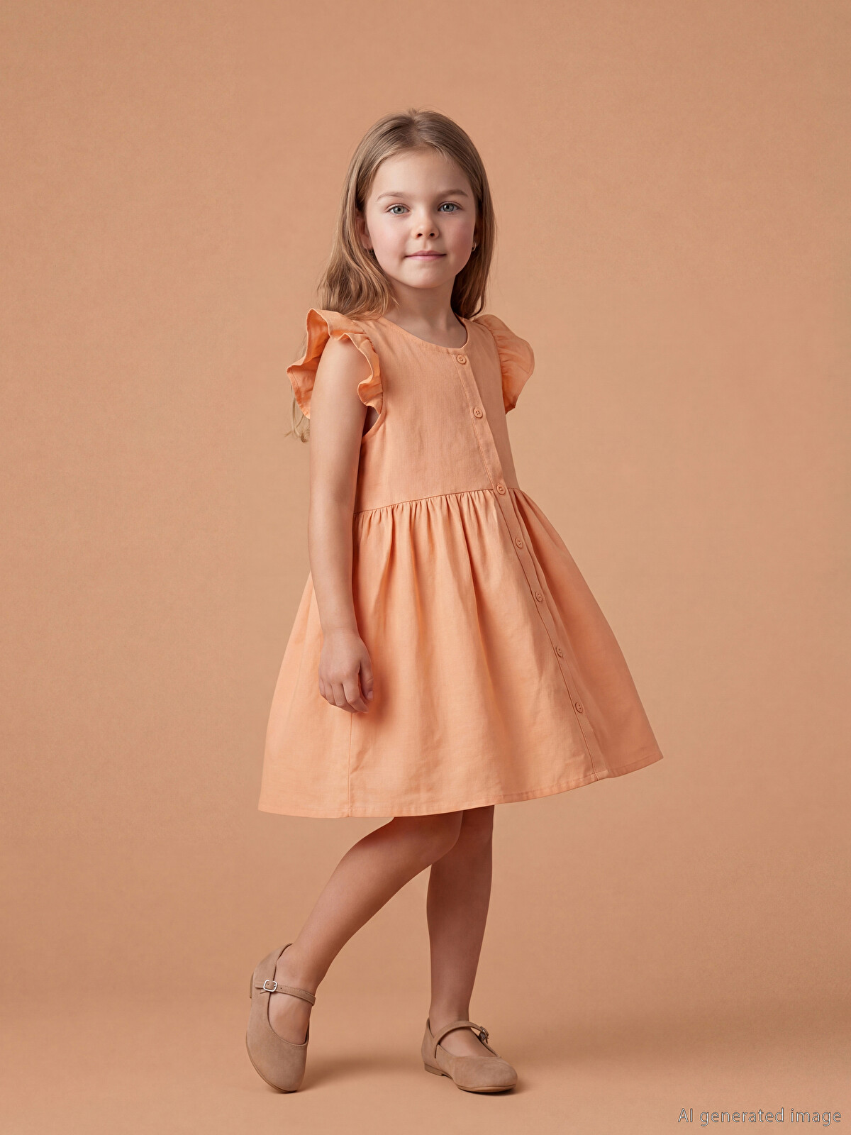 LCW Kids Оборочное девичье платье