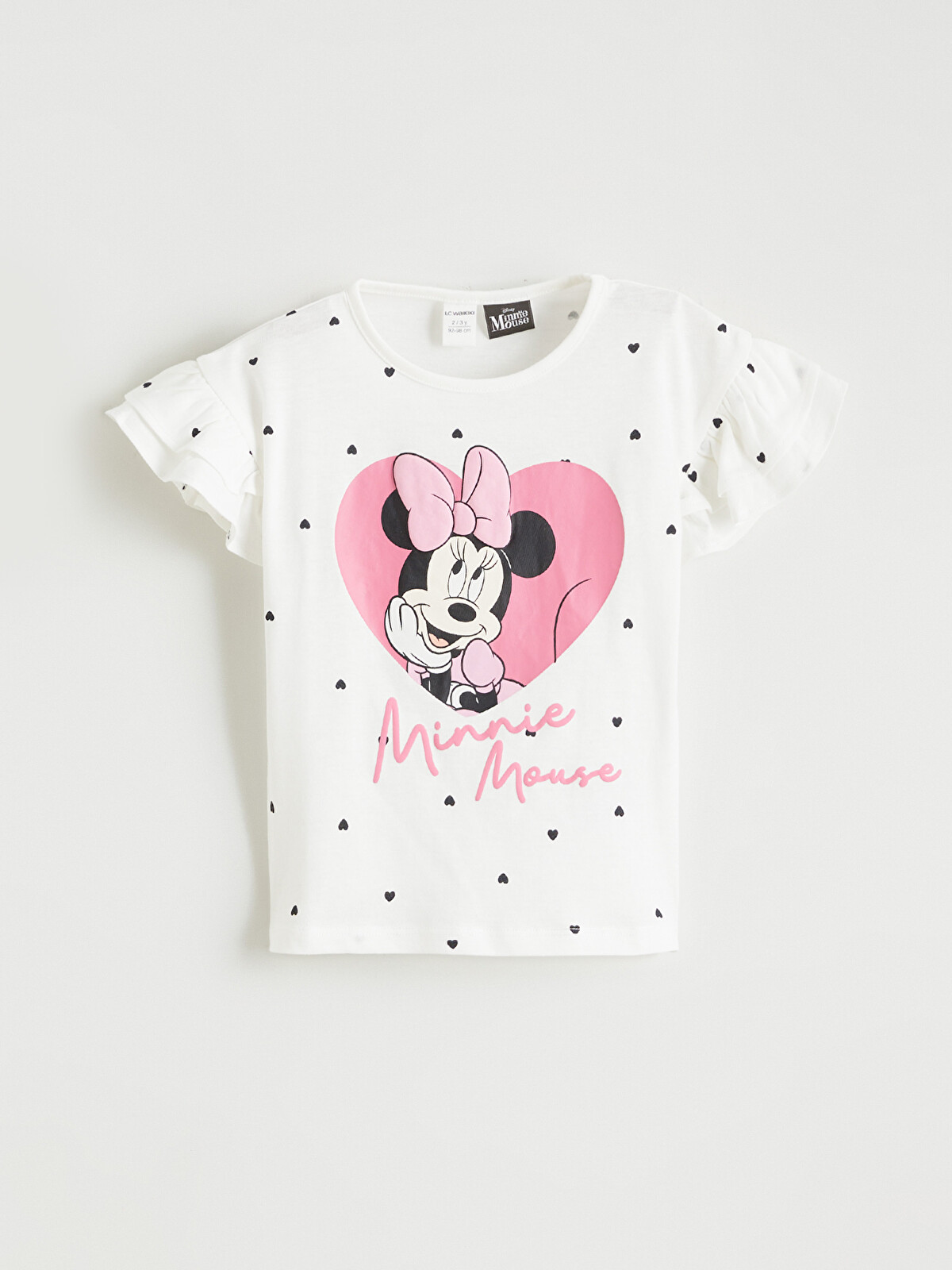 LCW Kids Crew Neck Minnie Mouse Printed Girls' T-shirt - S68686Z1